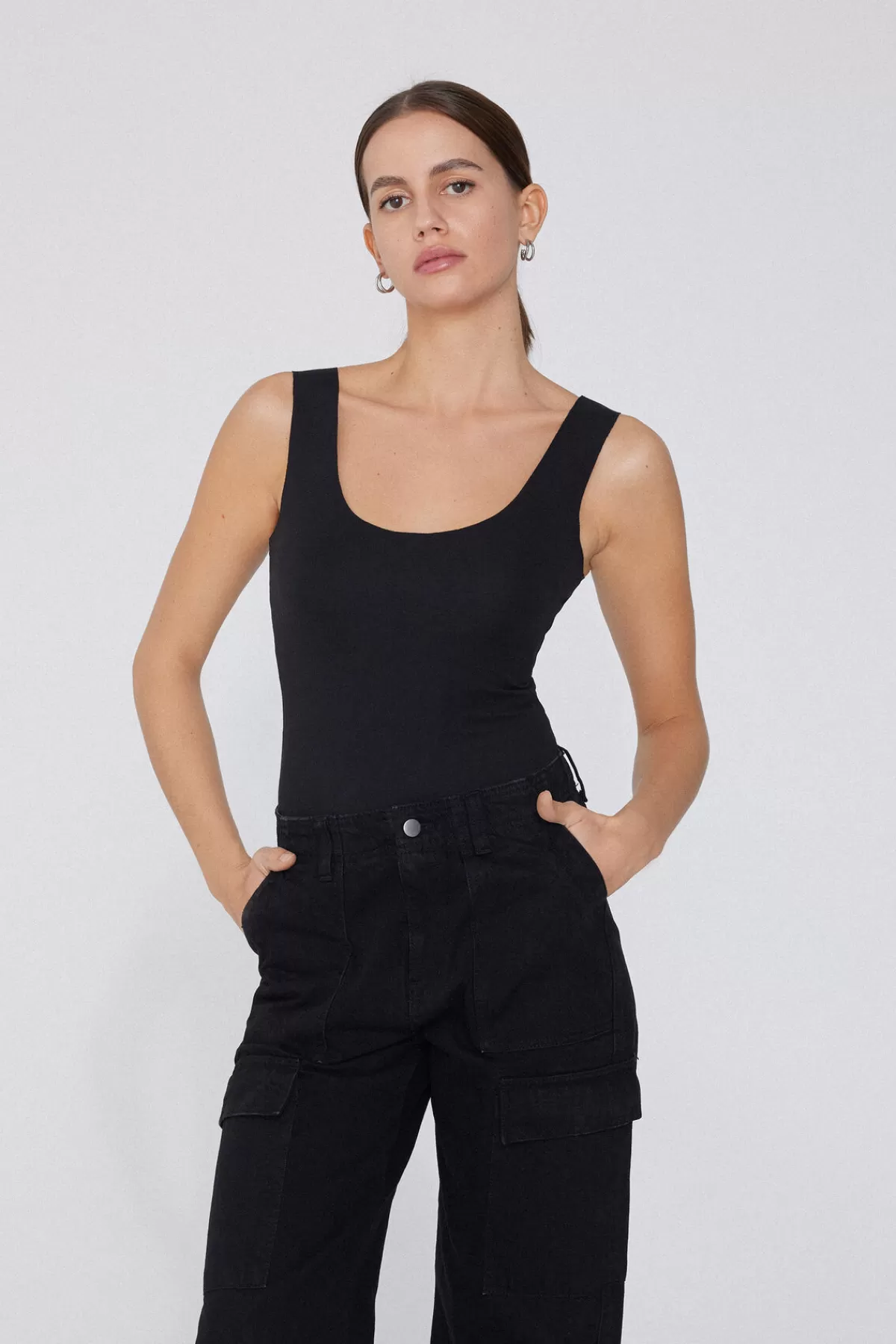 Tezenis Body Donna in Cotone Morbido con Taglio Vita Ravvivato