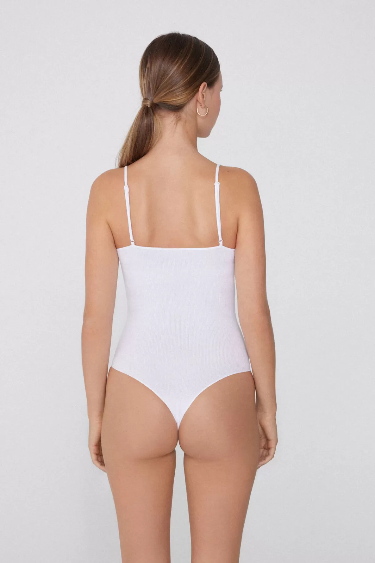 Canotta Confortevole Donna con Spalline Delicate in Cotone Rigato - Tezenis