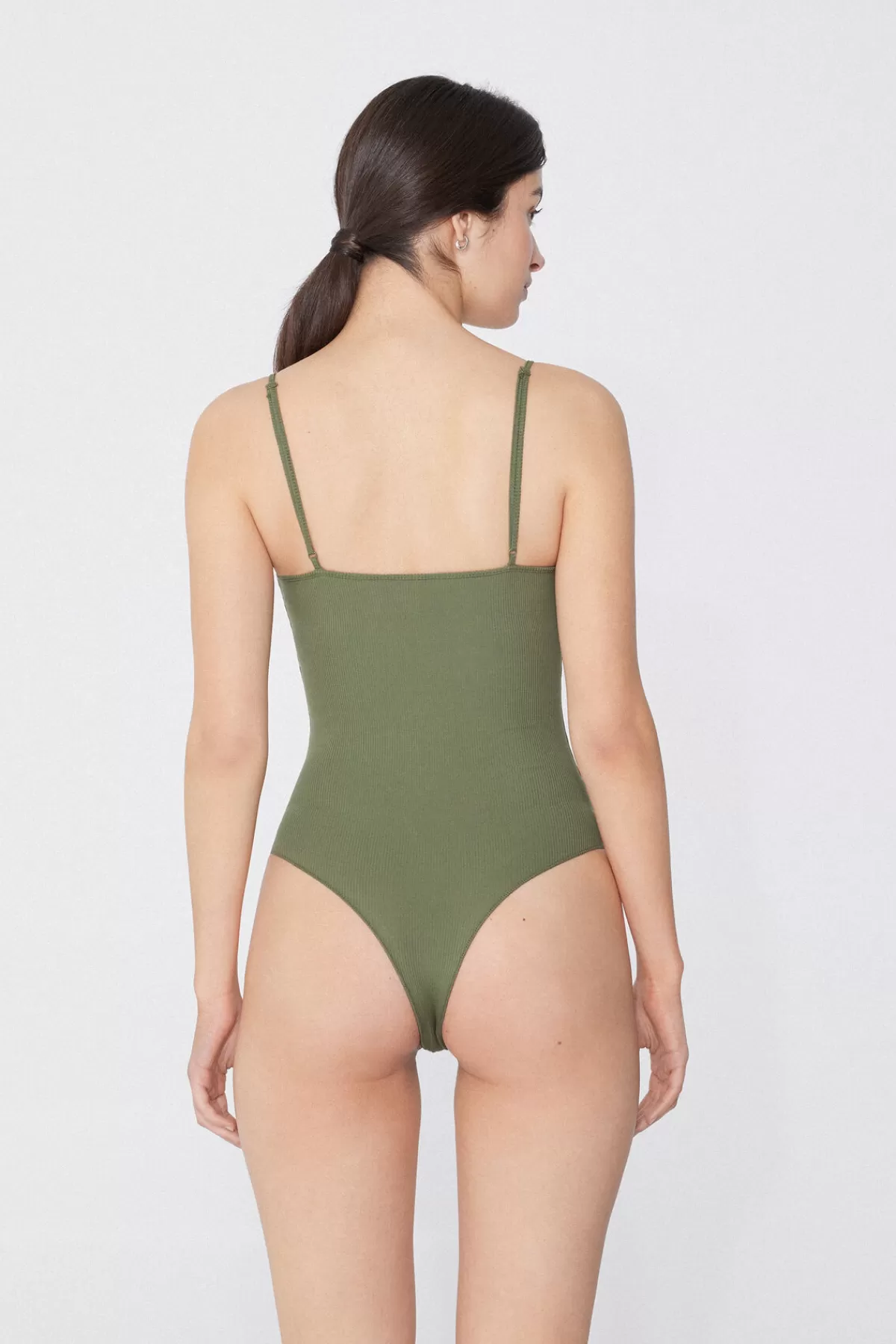 Tezenis Canotta Donna con Spalline Sottili - Cotone Elasticizzato a Righe Morbido per Tutto il Giorno