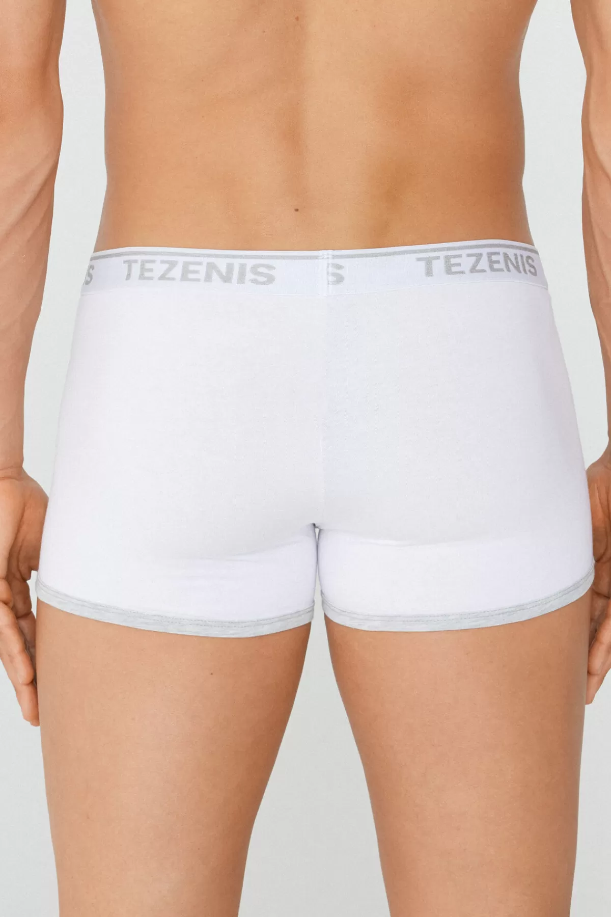 Boxer Uomo Tezenis in Cotone Puro con Bordini Decorativi e Logo Stilizzato