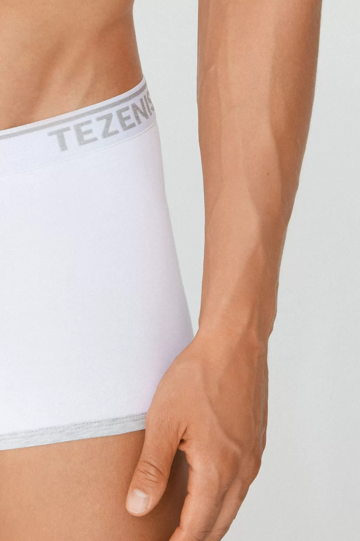 Boxer Uomo Tezenis in Cotone Puro con Bordini Decorativi e Logo Stilizzato
