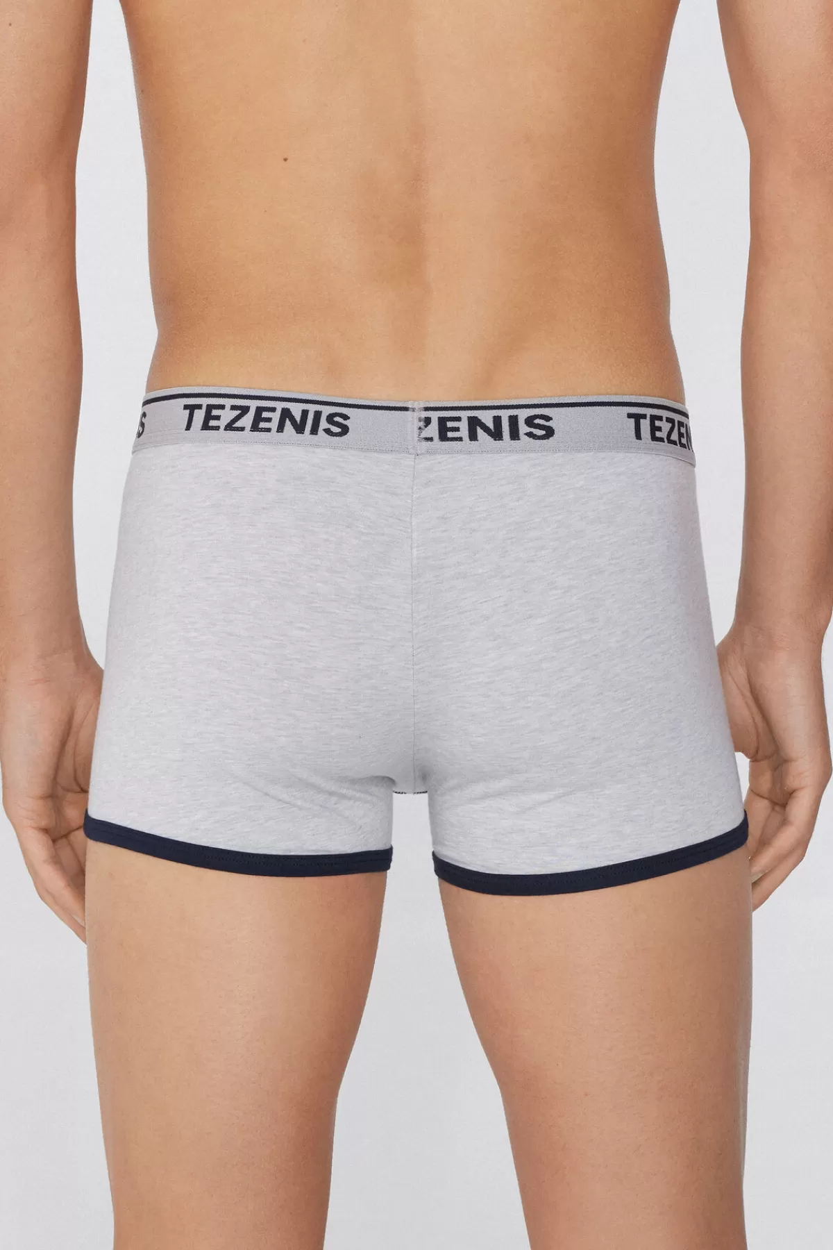 Boxer Uomo Tezenis in Puro Cotone con Dettagli Contrastanti e Logo Ricamato - Confortevole e Stiloso per Tutto il Giorno