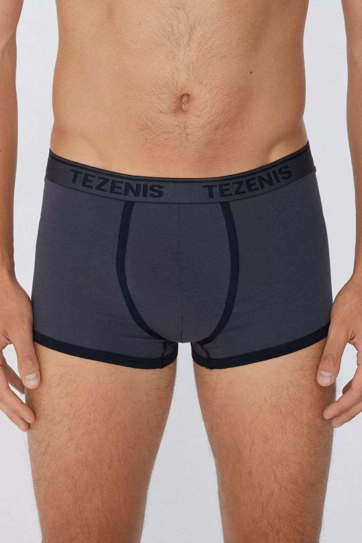 Boxer Uomo Tezenis in Puro Cotone con Dettagli Contrastanti e Logo Ricamato - Comfort Naturale e Design Moderno per un Look Casual e Raffinato