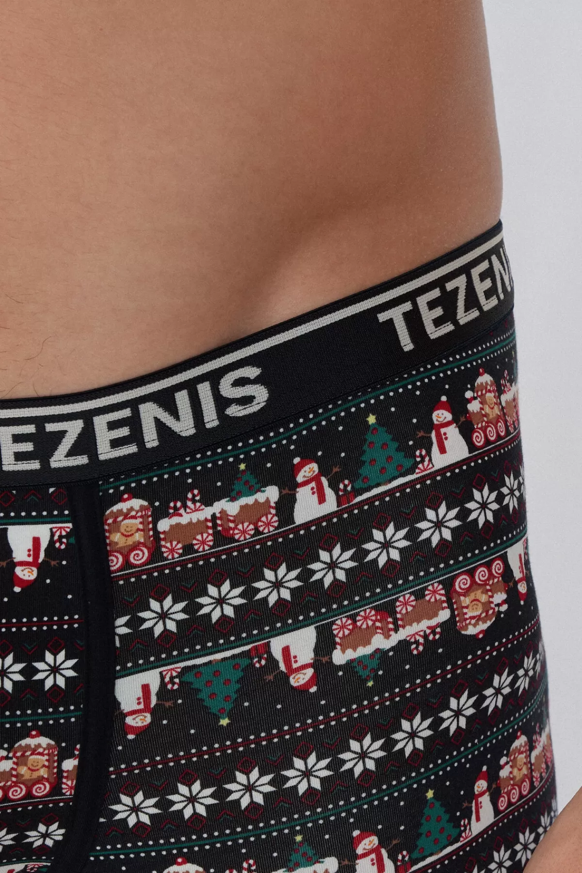 Intimo Uomo Tezenis Slip Cotone Confortevoli con Fantasia Natalizia - Regalo Ideale