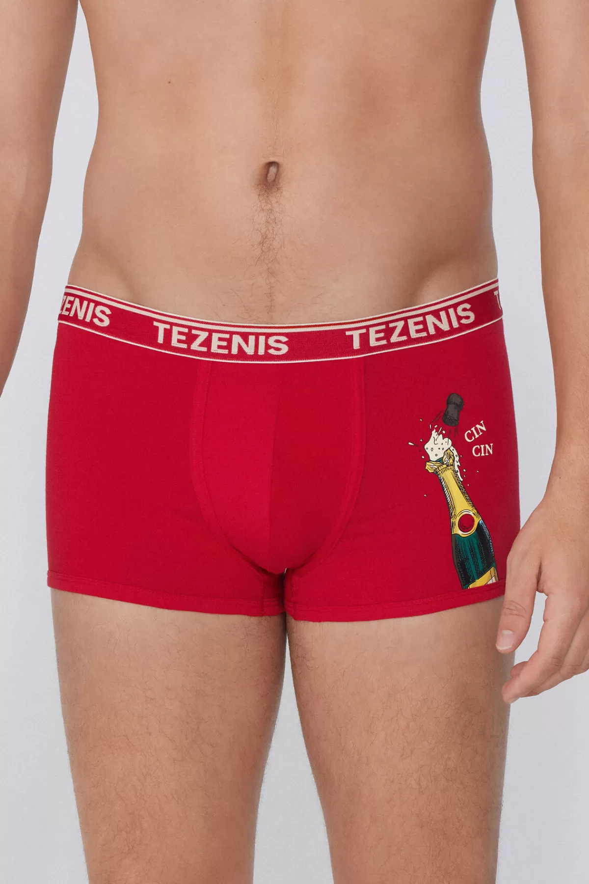 Mutande Uomo Tezenis in Puro Cotone con Stampa Festiva - Intimo Confortevole per Regali di Natale