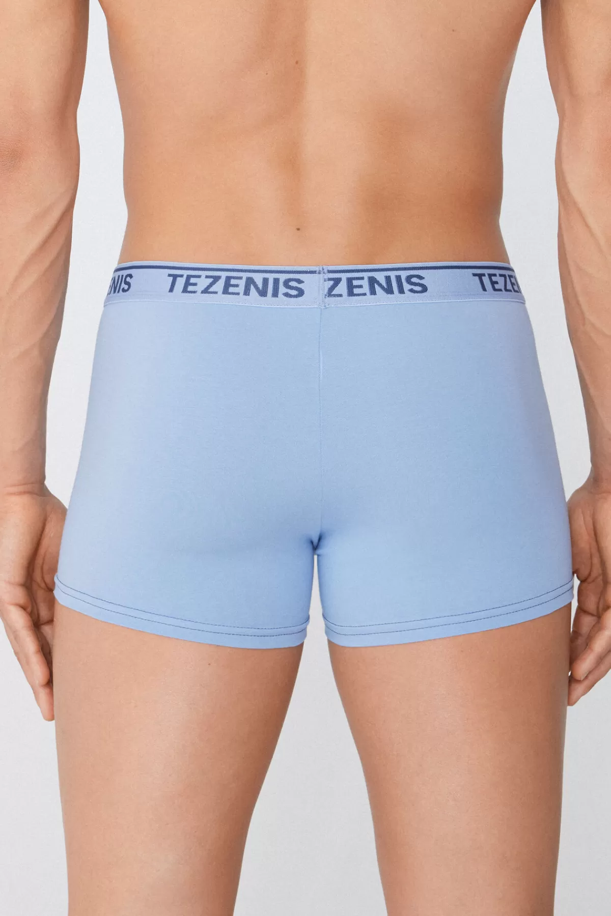 Boxer Uomo Tezenis in Puro Cotone con Finiture Contrastanti e Logo Ricamato