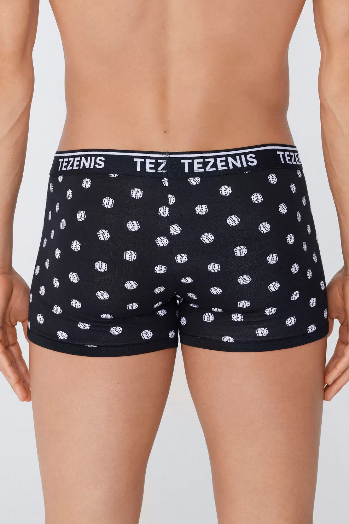 Boxer Uomo Tezenis in Puro Cotone con Stampa Moderne e Fascia Contrasto Logo Ricamato - Modelli Vivaci per un Comfort Quotidiano