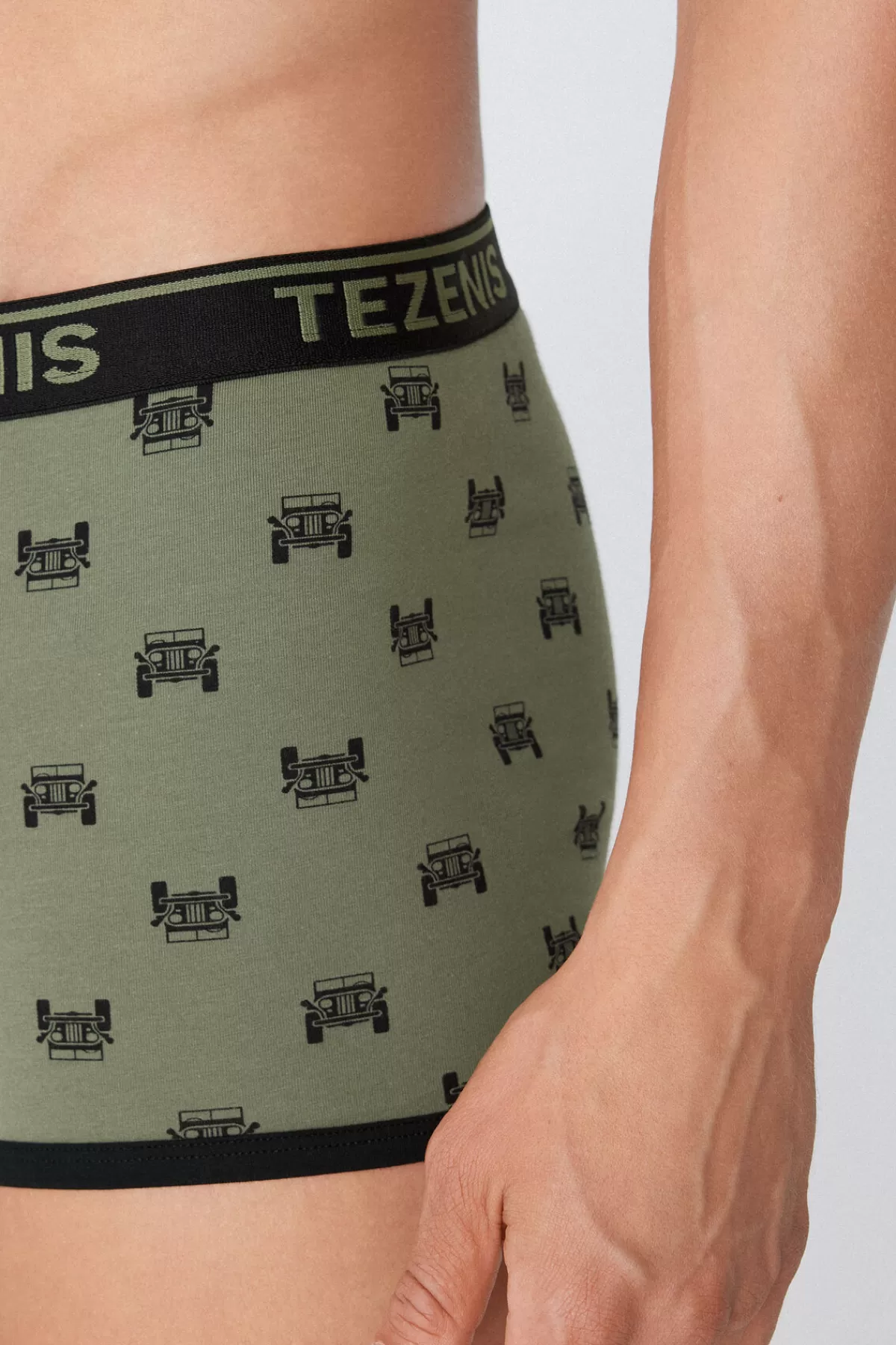 Slip Uomo in Puro Cotone con Dettaglio Bordi Contrastanti e Ricamo Logo Tezenis
