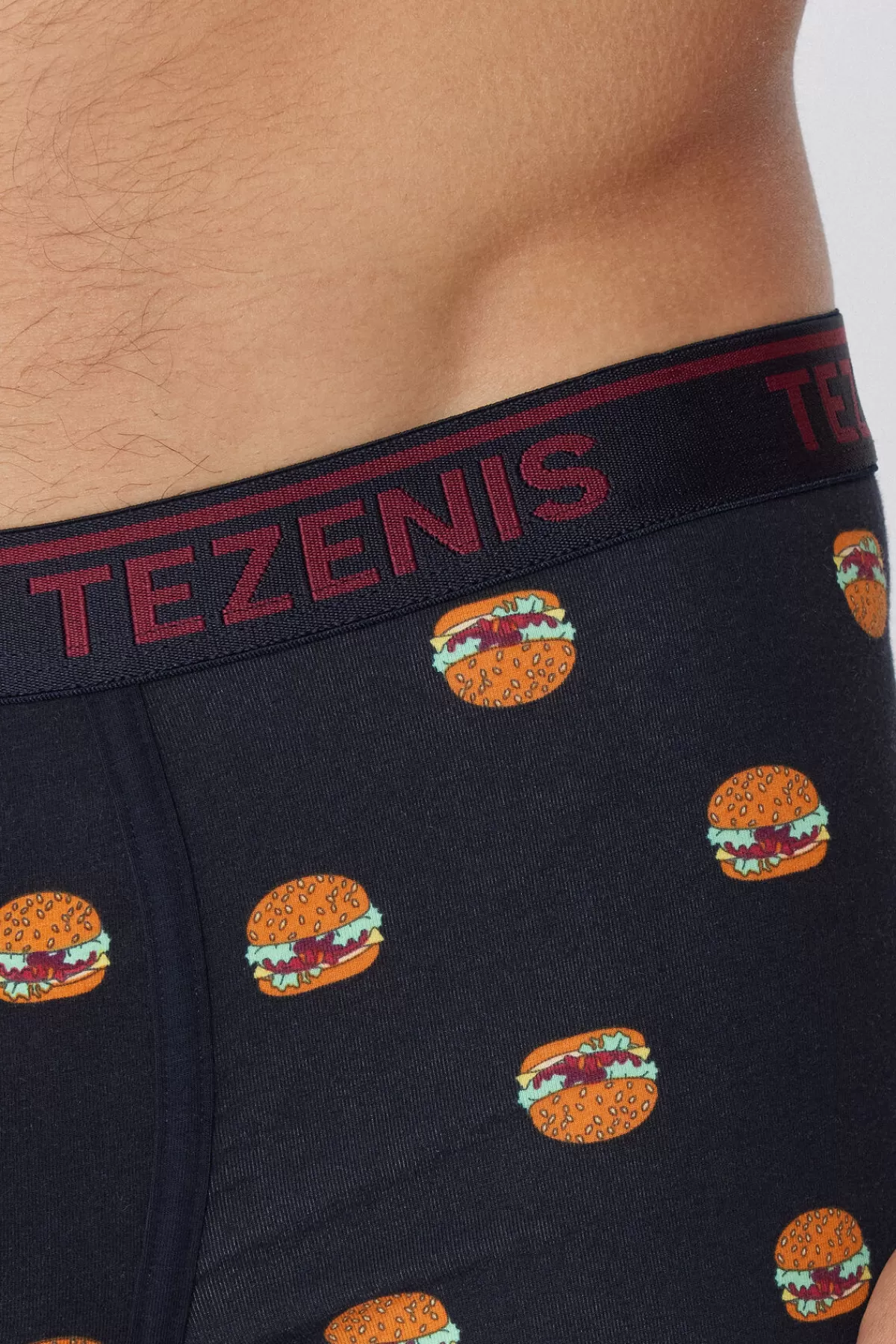 Boxer Uomo Tezenis in Morbido Cotone Stampato con Bordini Contrastati e Logo in Rilievo - Intimo Comodo e Stylish