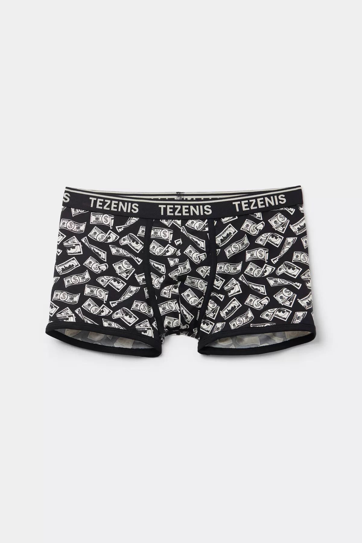 Boxer Brief Uomo Tezenis - Intimo in Cotone Morbido con Stampa a Contrasto e Logo Ricamato

(：，，