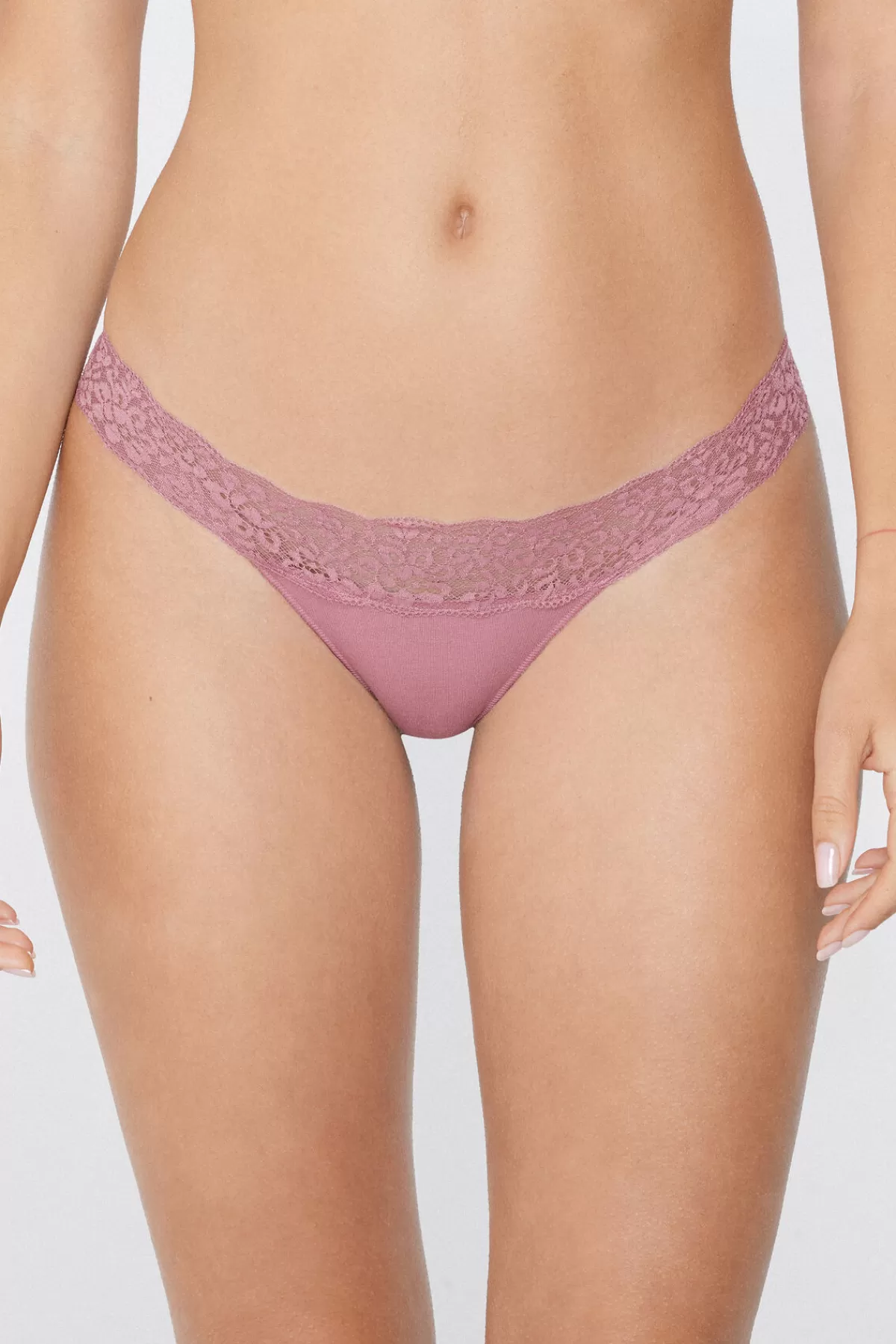 Intimo Tezenis Donna: Reggiseno Con Pizzo Rigenerato e Cotone Biologico con Ispirazione Tropicale