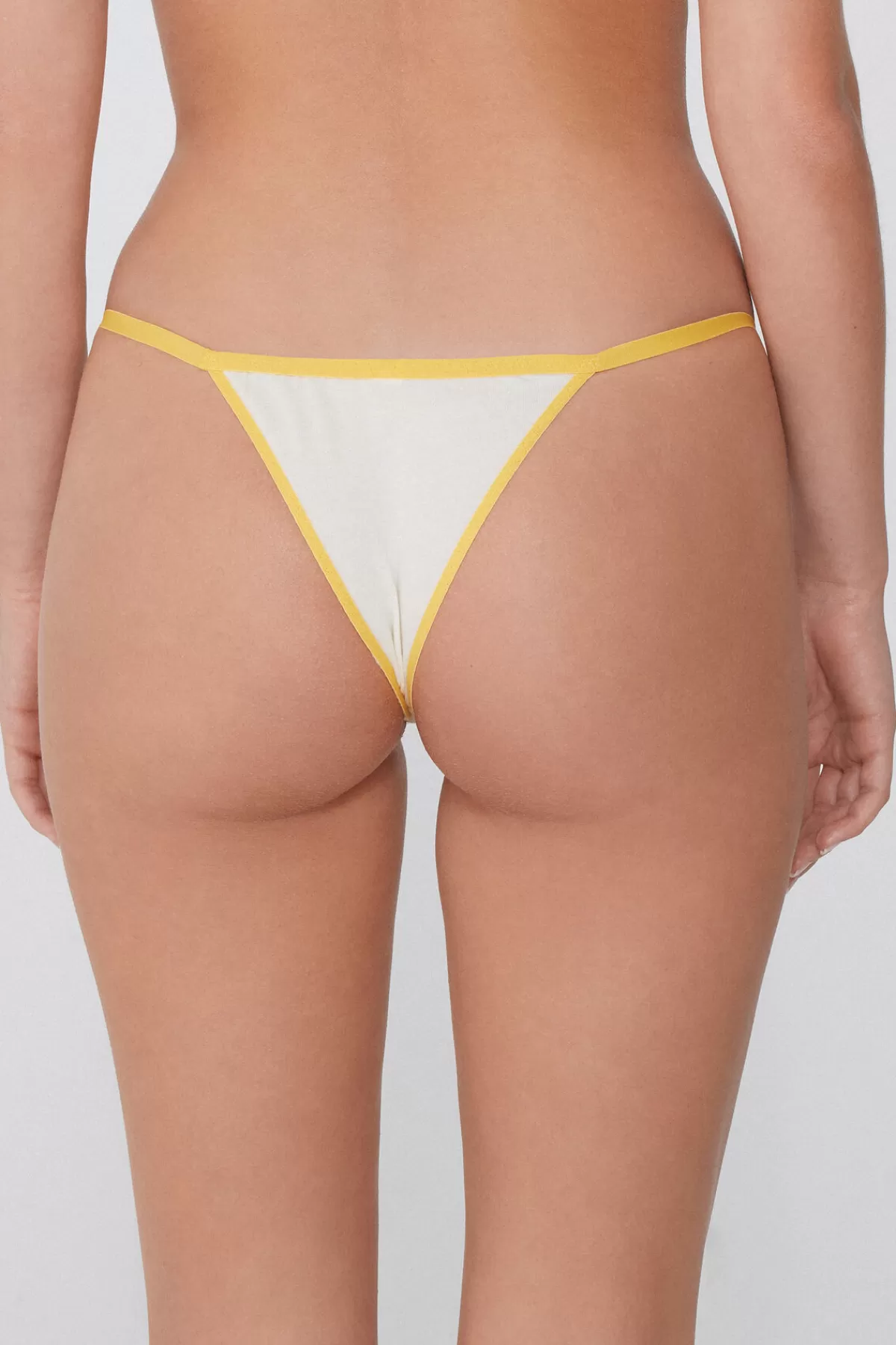 Slip Brasiliano in Puro Cotone con Fianchetto Regolabile - Stampa Floreale Tezenis Collection | Intimo Comodo senza Cuciture 

(：，