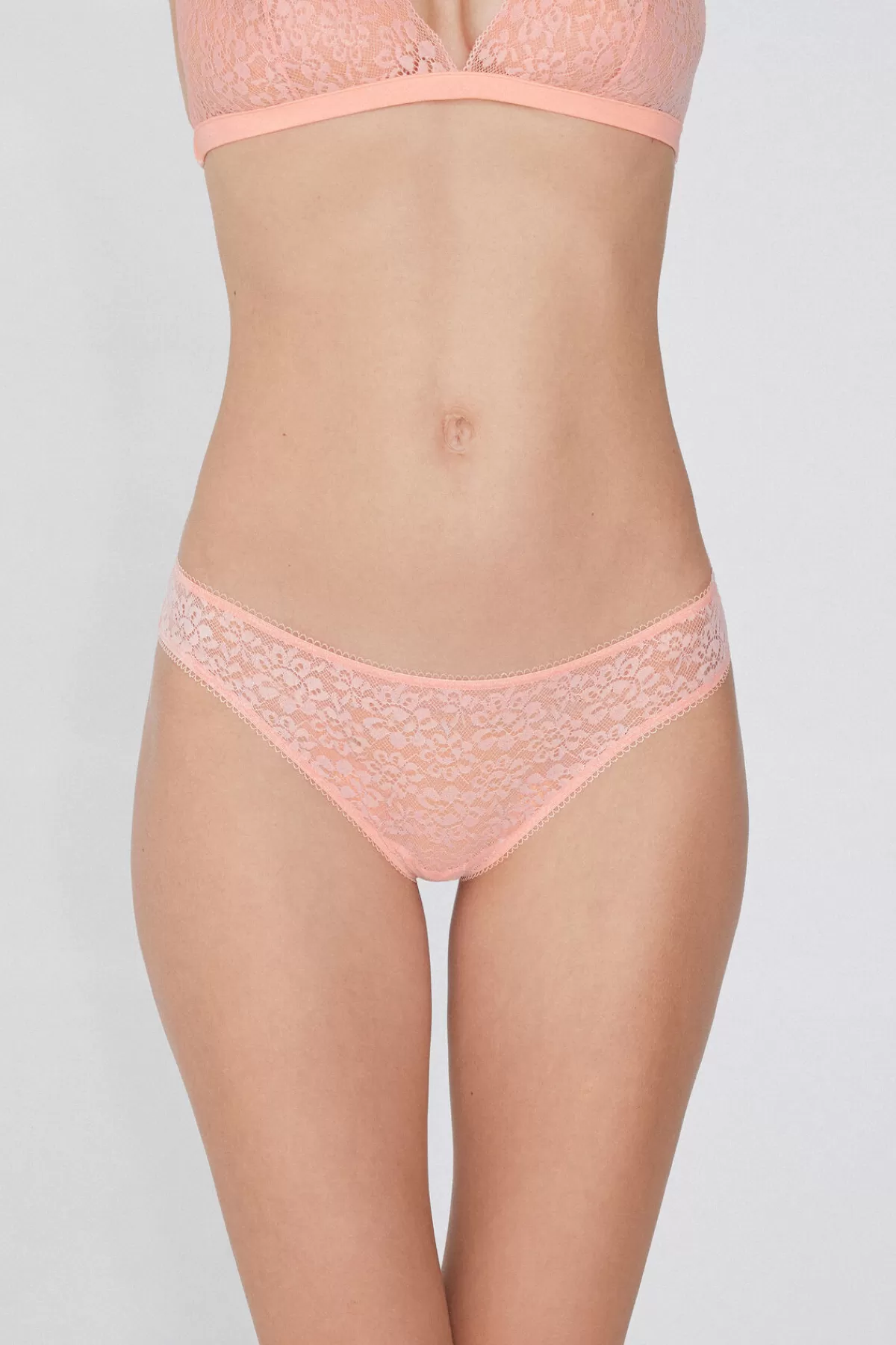Intimo Femminile Tezenis - Reggiseno Stile Tropicale con Merletto Rigenerato Eco-Friendly