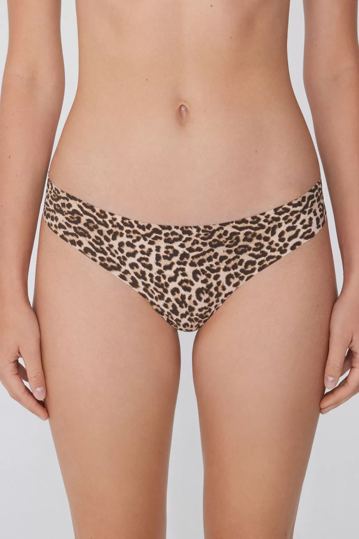 Tezenis Reggiseno Donna con Stampa Tropicale e Scollo a V in Microfibra Super Morbida - Confezione Comfort
