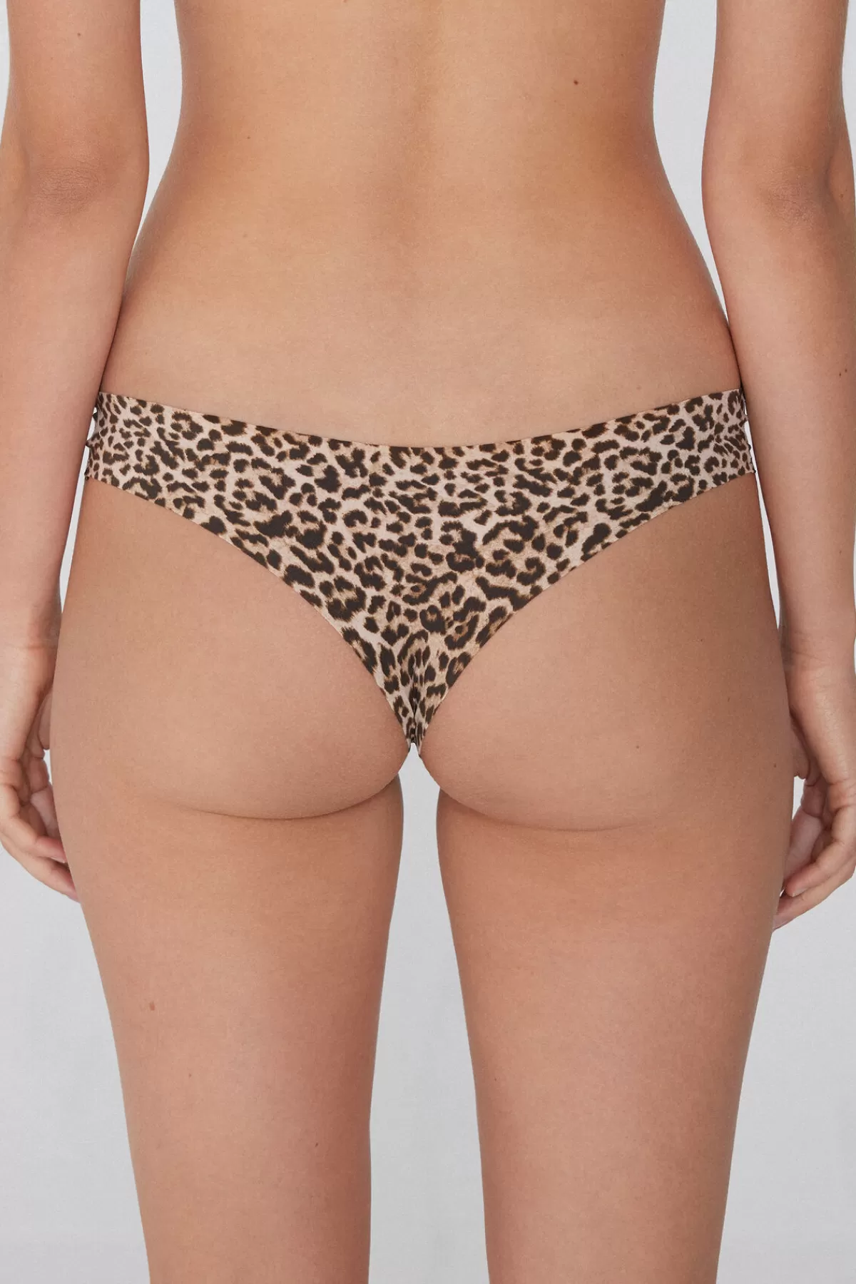 Tezenis Reggiseno Donna con Stampa Tropicale e Scollo a V in Microfibra Super Morbida - Confezione Comfort