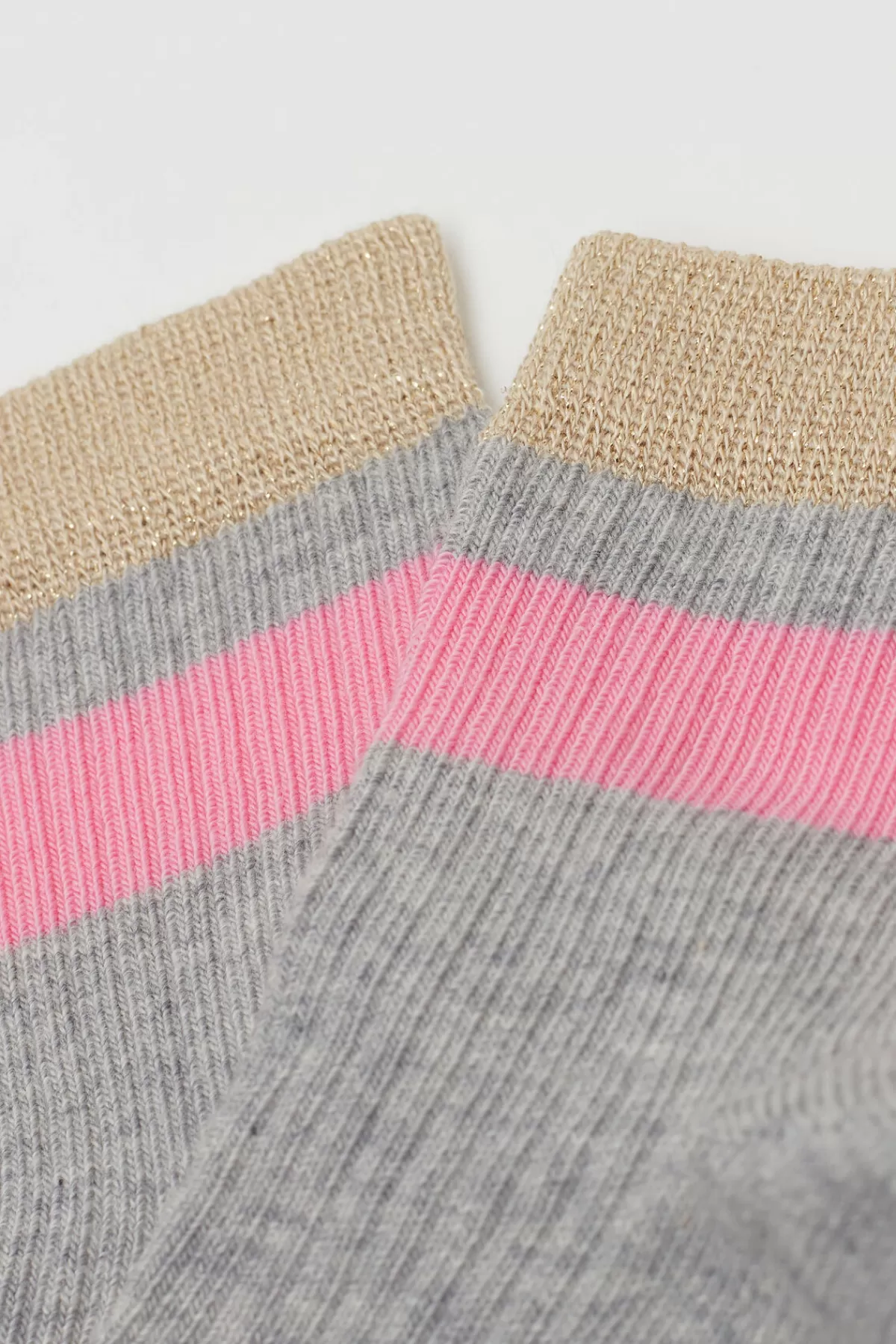 Calzettoni Tezenis Primavera/Estate per Bambine - Cotone Morbido con Costine Glitterate, Confortevoli e Stilosi