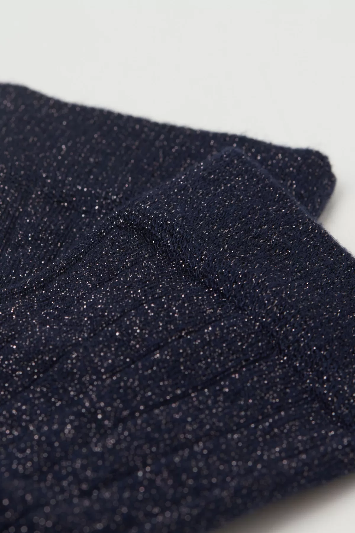 Calzini Tezenis Donna in Cotone con Dettagli Glitter - Modello Corto a Costine Eleganti