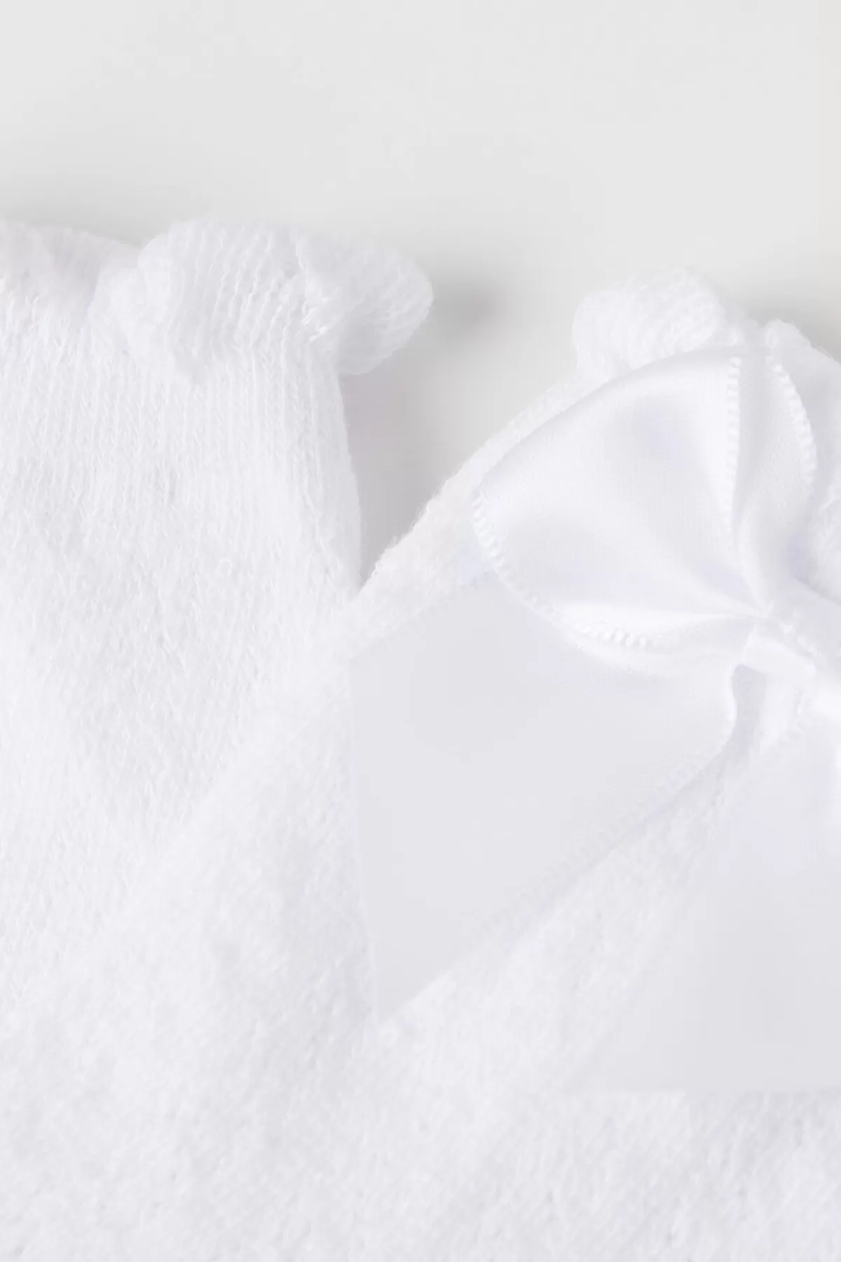 Calzetteria Corta Donna Tezenis - Morbido Cotone Lavorato con Dettaglio Fiocco Satinato per Bambine

（：，