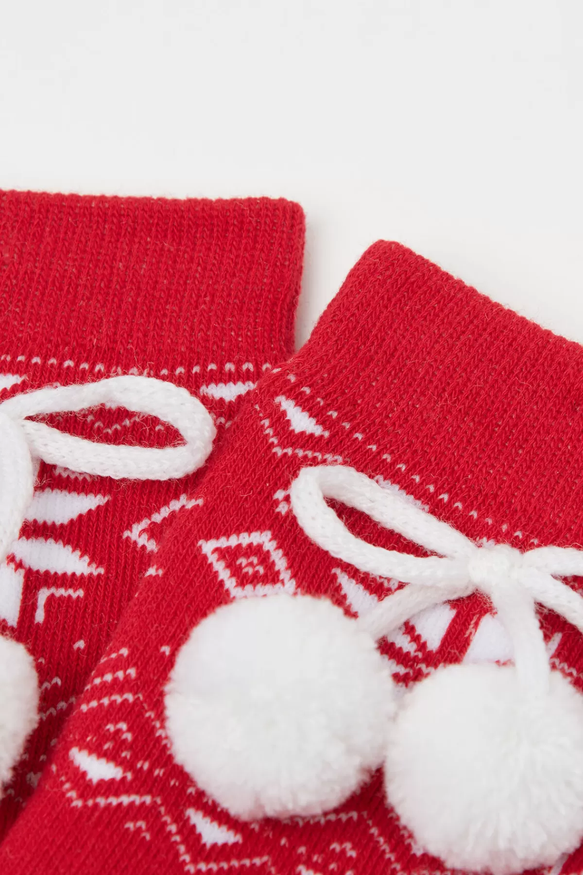 Calzini Morbidi Lunghi Invernali con Pompon - Stampa Divertente Unisex per Bambini Tezenis