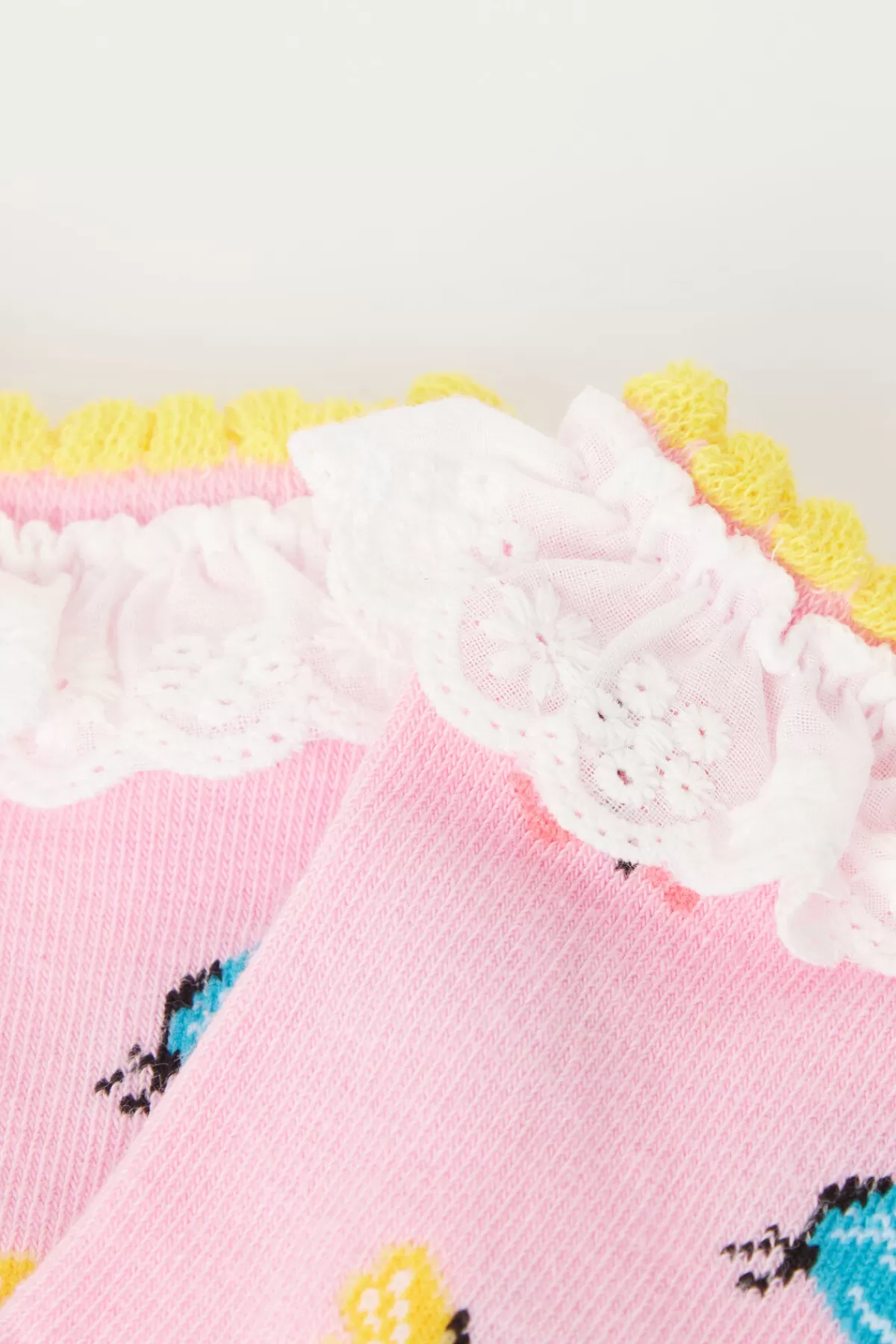 Calzini Corti Bambina Tezenis in Cotone con Pizzo - Confortevoli e Eleganti per Tutto il Giorno