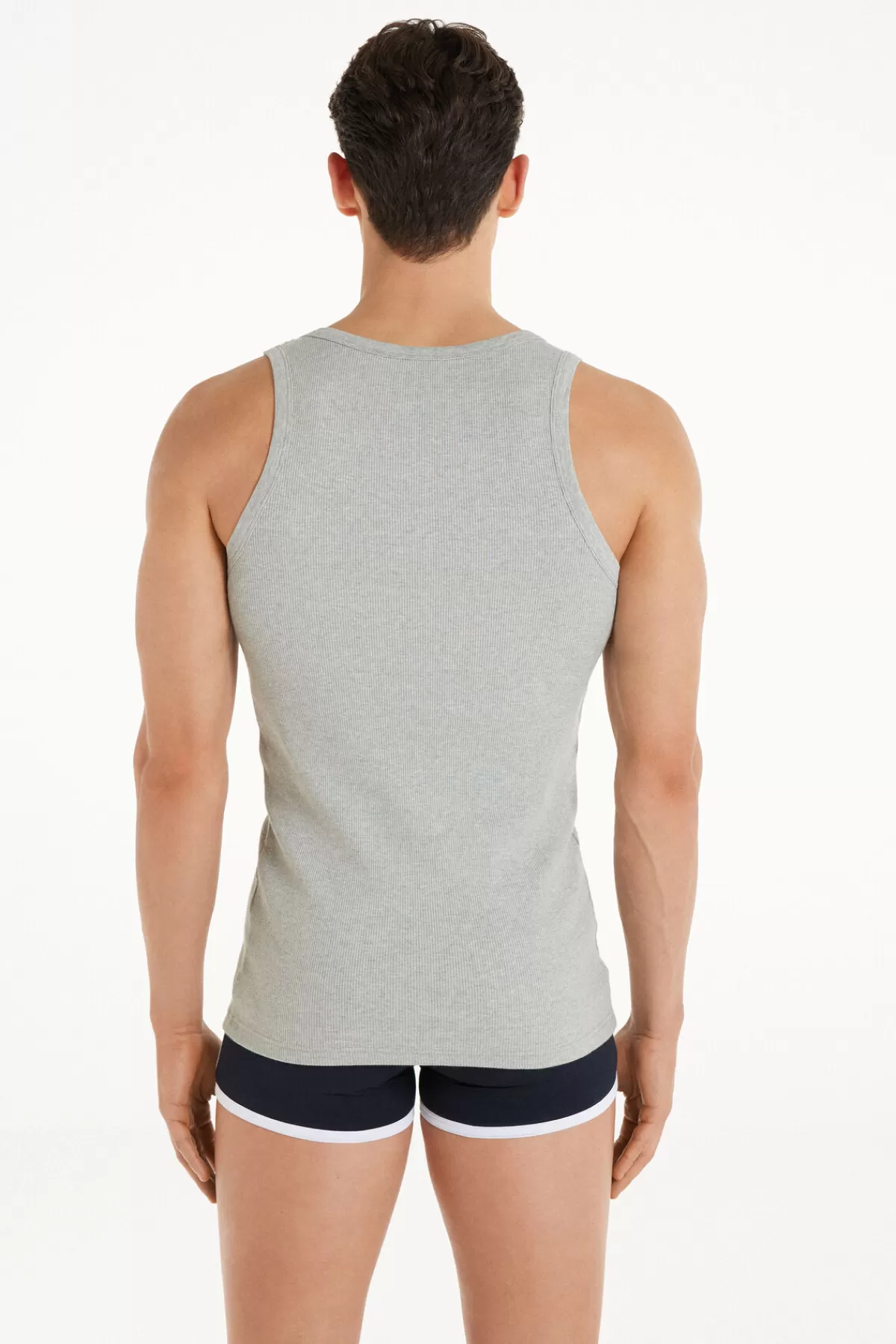 Canottiera Con Righe Uomo - Cotone Morbido e Taglio Comodo, Tezenis
