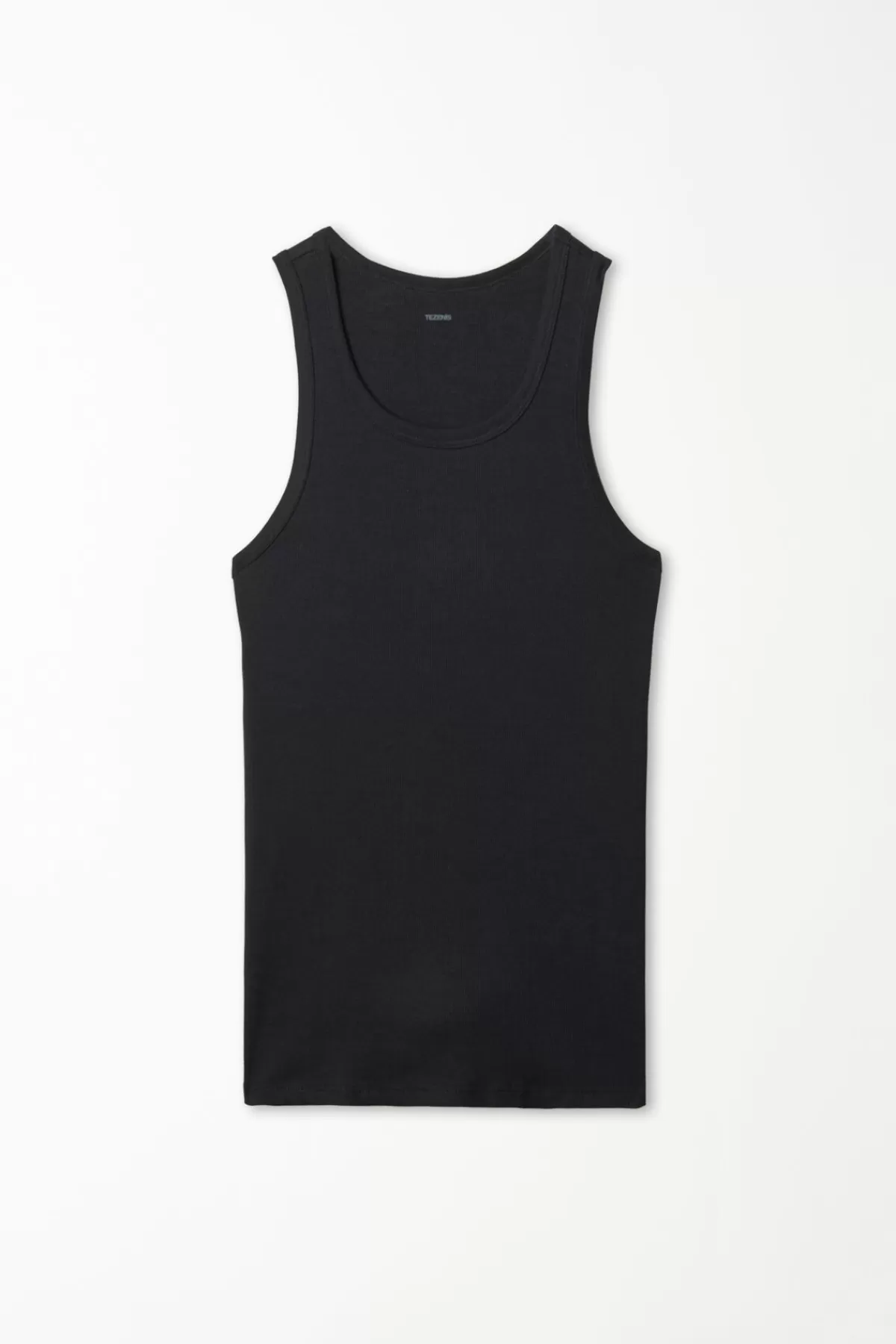 Tezenis Maglia Senza Maniche Uomo con Scollo a Righe in Cotone - Confortevole e Traspirante per Stagioni Calde