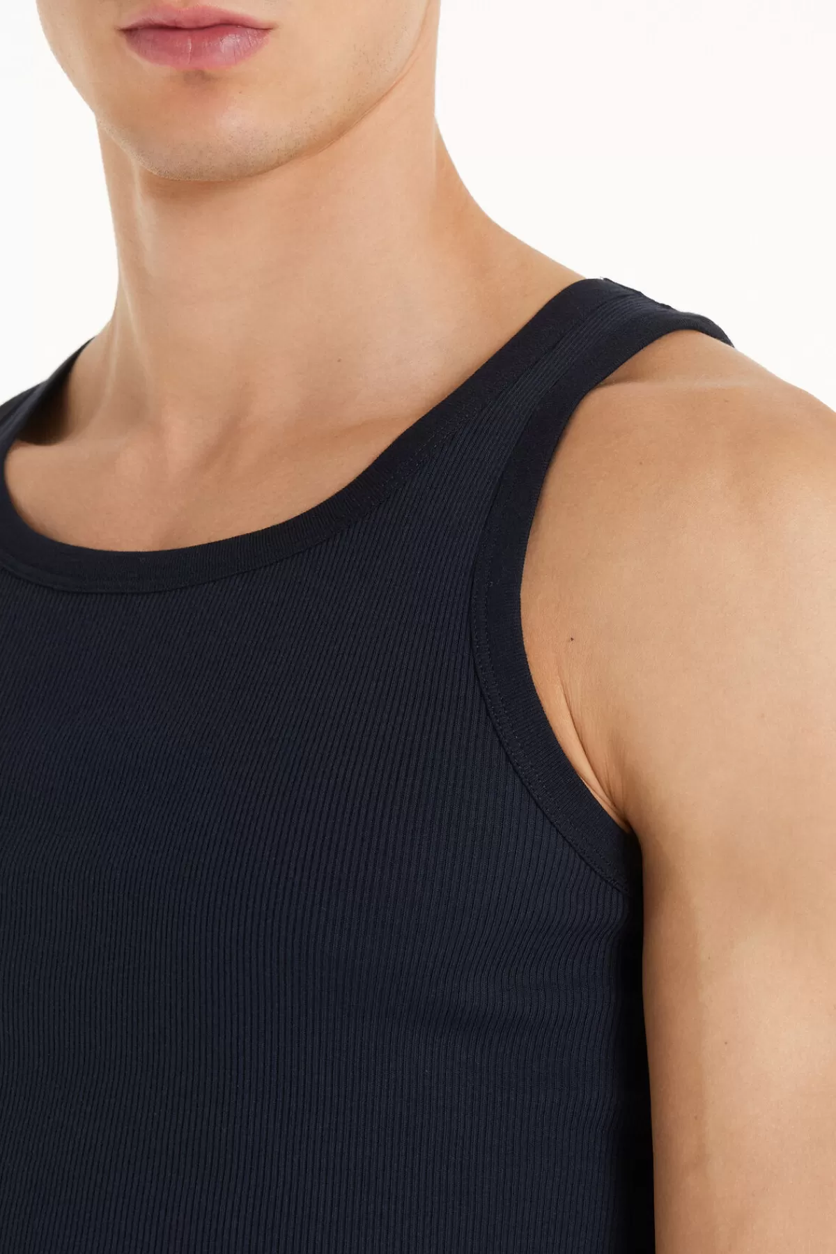 Maglietta Senza Maniche Uomo Cotone Ruvido - Modello Costine Tezenis, Comoda ed Essenziale per l'Estate
