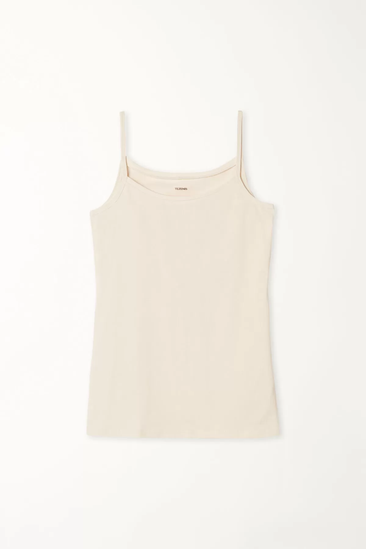 Tezenis Top Senza Maniche in Tessuto Elasticizzato Nero Essenziale - Scollo Rotondo Confortevole per Donna