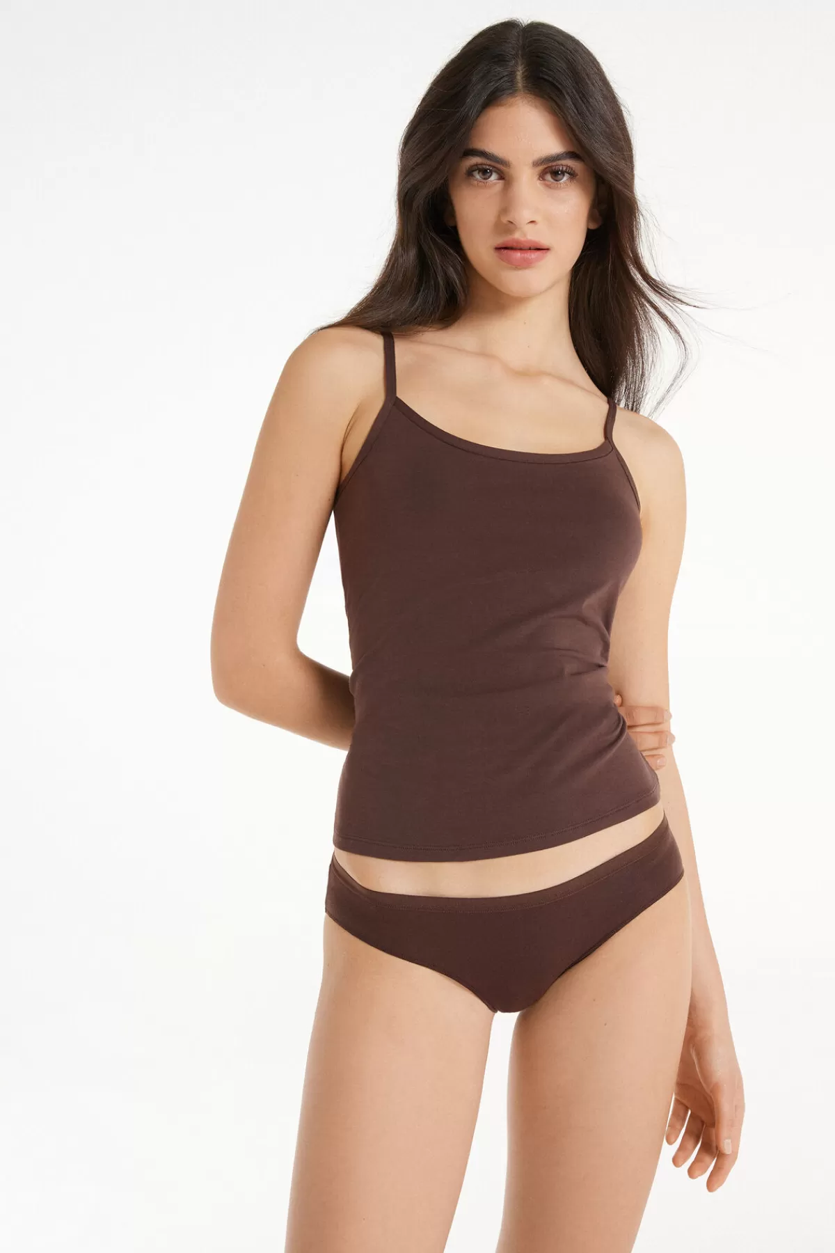 Tezenis Canotta Donna in Puro Cotone - Elasticità Perfetta e Scollo Tondo Classico, Comoda e Morbida con Design Senza Cuciture