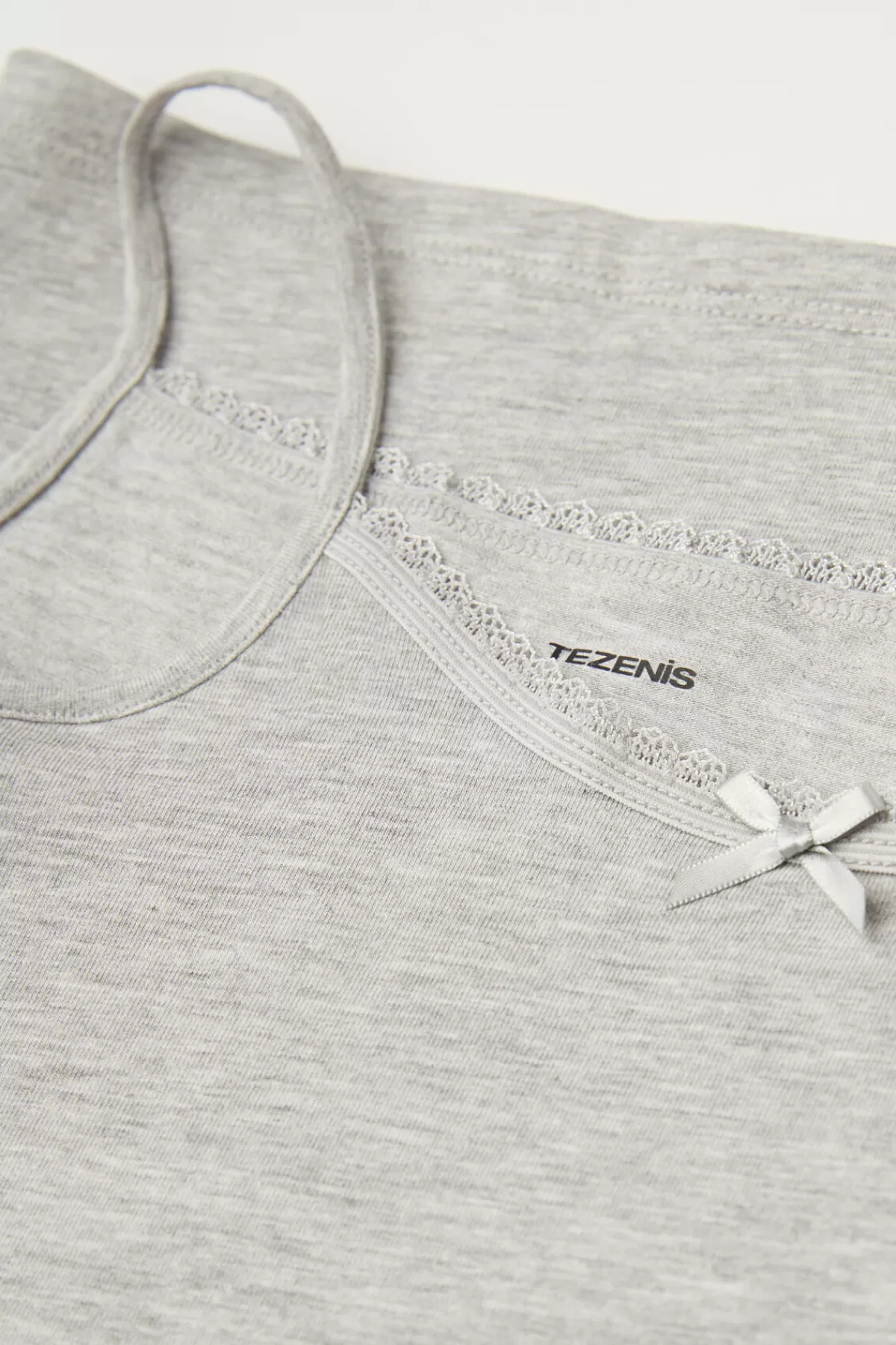 Tezenis Top Senza Maniche in Puro Cotone con Design Minimal e Scollo Arrotondato
