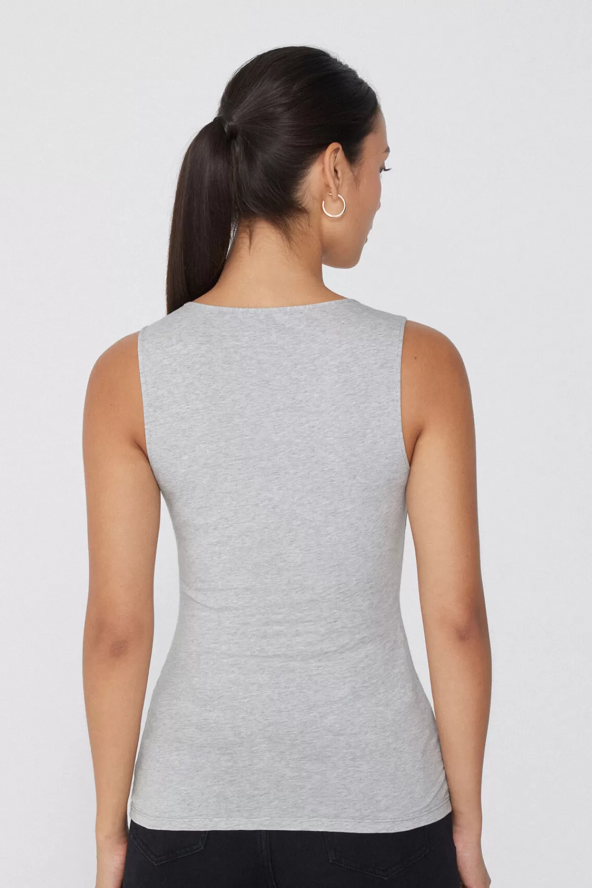 Tezenis Top Femminile in Puro Cotone con Scollo Rotondo e Spalle Ampie - Comodo e Leggero per l'Estate