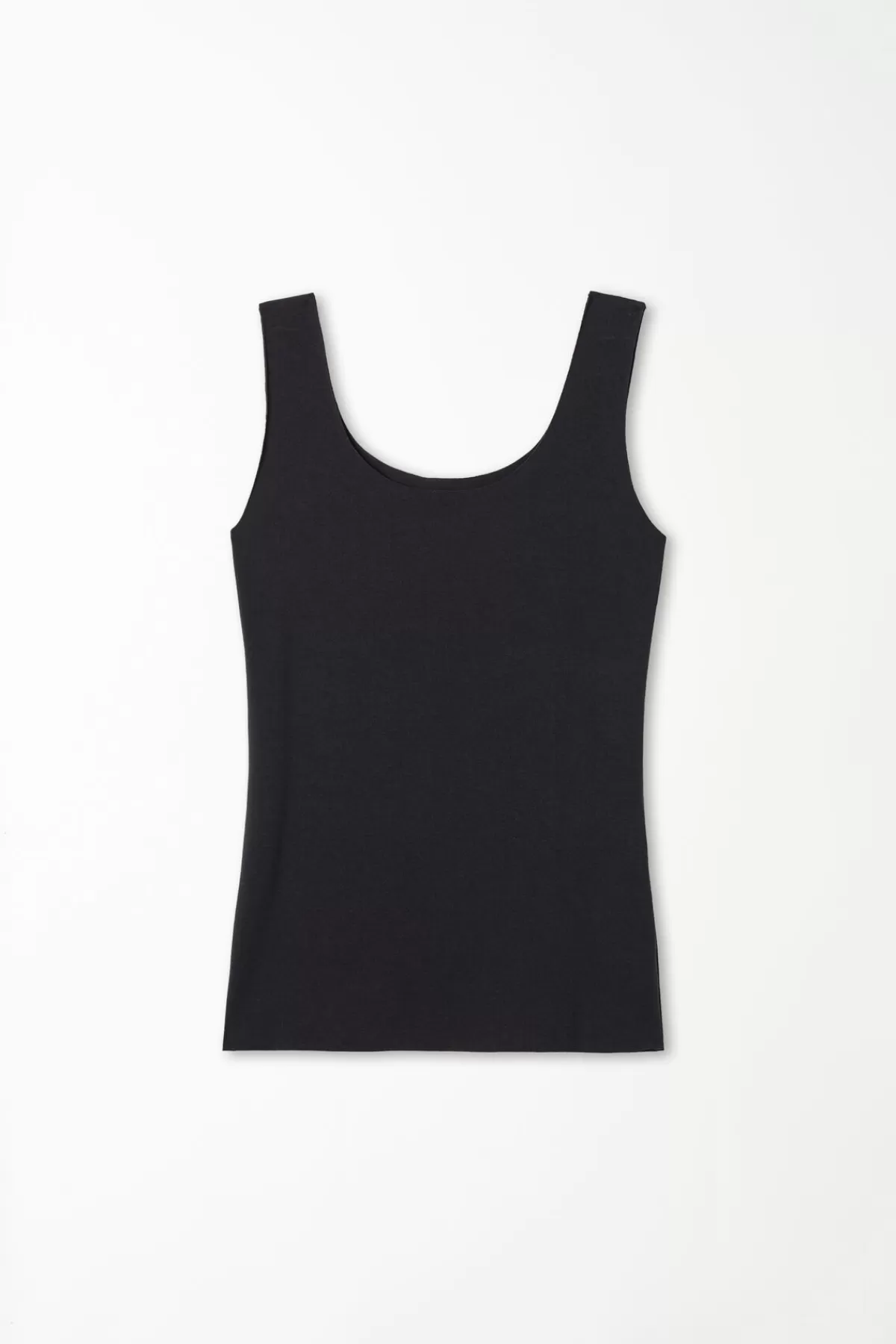 Tezenis Top Senza Maniche Donna in Puro Cotone con Scollo a V Elegante