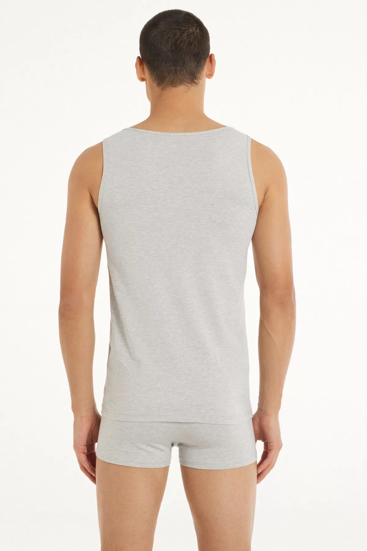 Tezenis Uomo: Maglia Senza Maniche Confortevole con Scollo Comodo in Cotone Elasticizzato - Ideale per lo Sport e il Tempo Libero