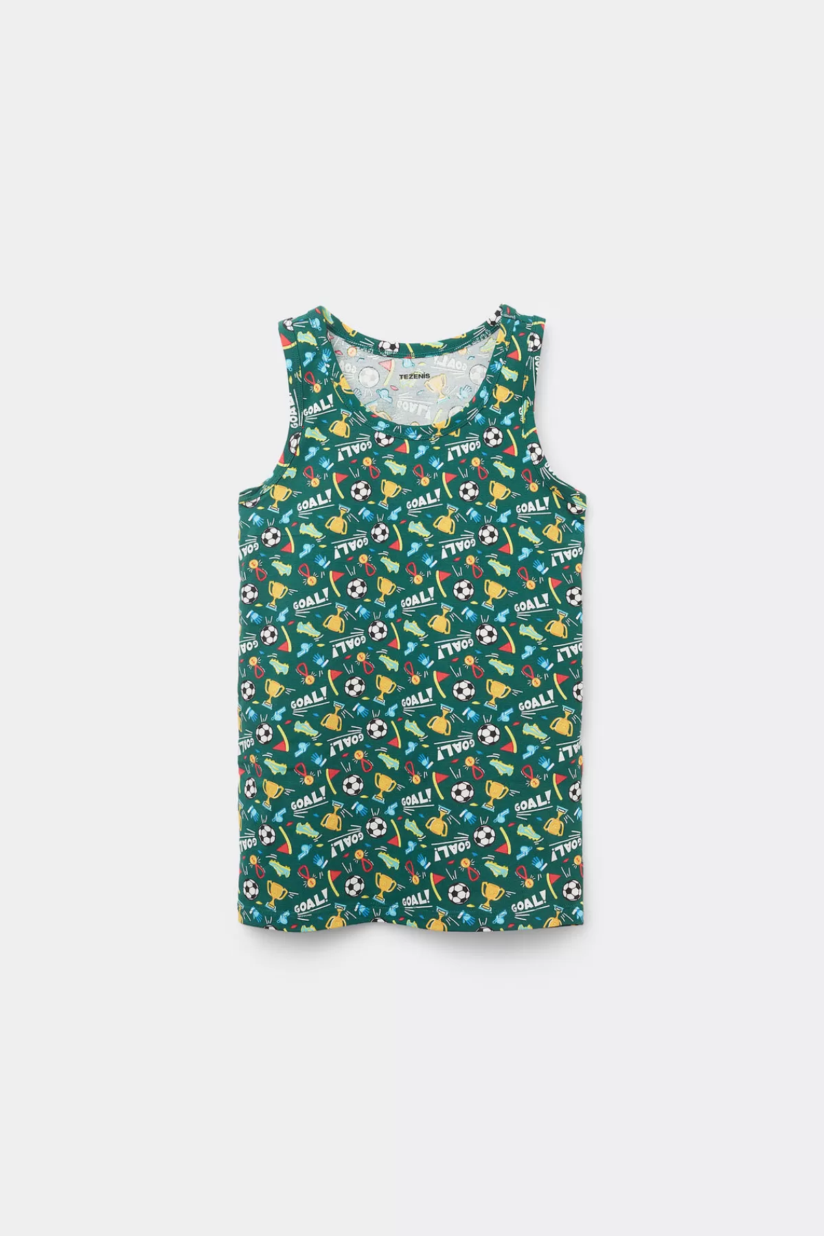 Maglietta Senza Maniche Unisex per Bambini - Design Spalle Ampie in Cotone Fantasia Tezenis Junior Collection