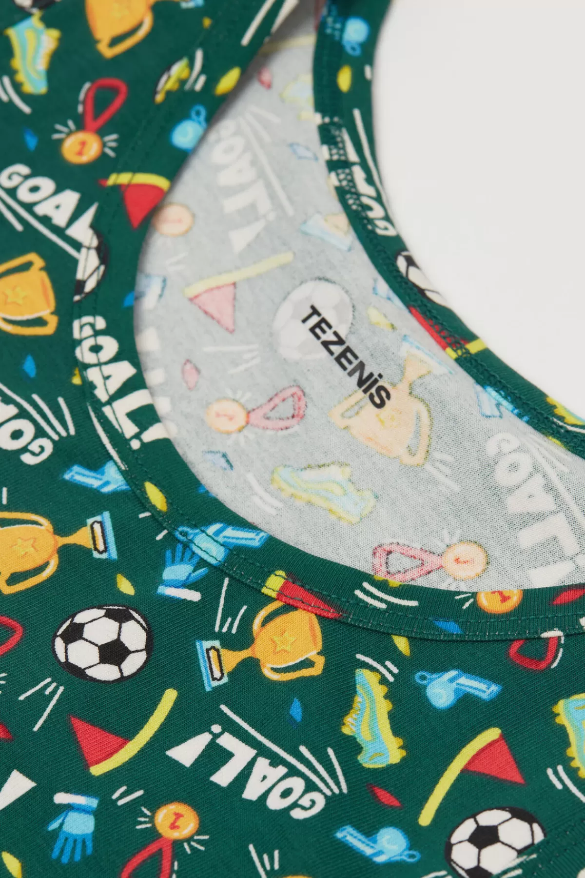 Maglietta Senza Maniche Unisex per Bambini - Design Spalle Ampie in Cotone Fantasia Tezenis Junior Collection