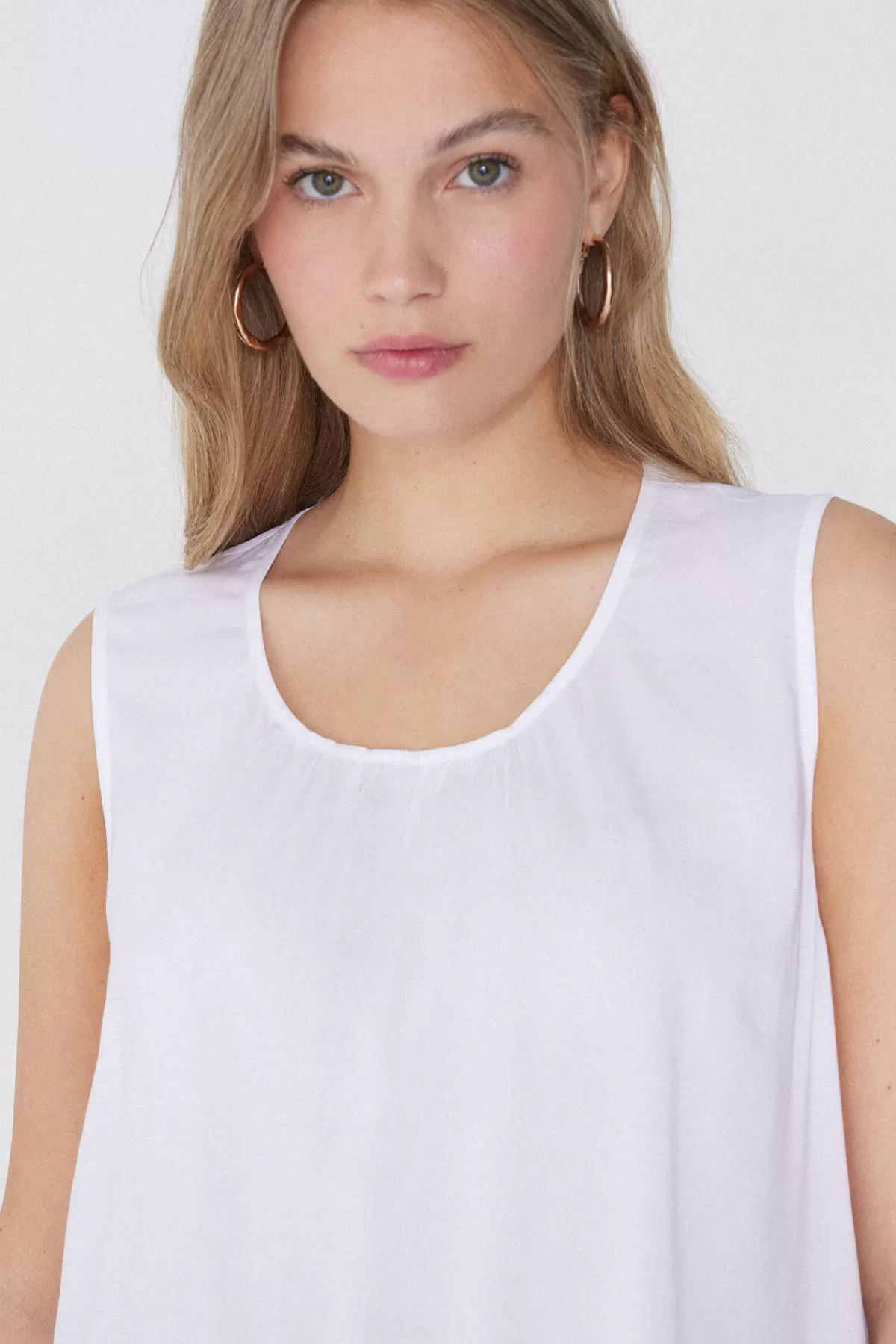 Tezenis Top Senza Maniche Donna con Scollo a Spalle Scoperte in Morbida Viscosa