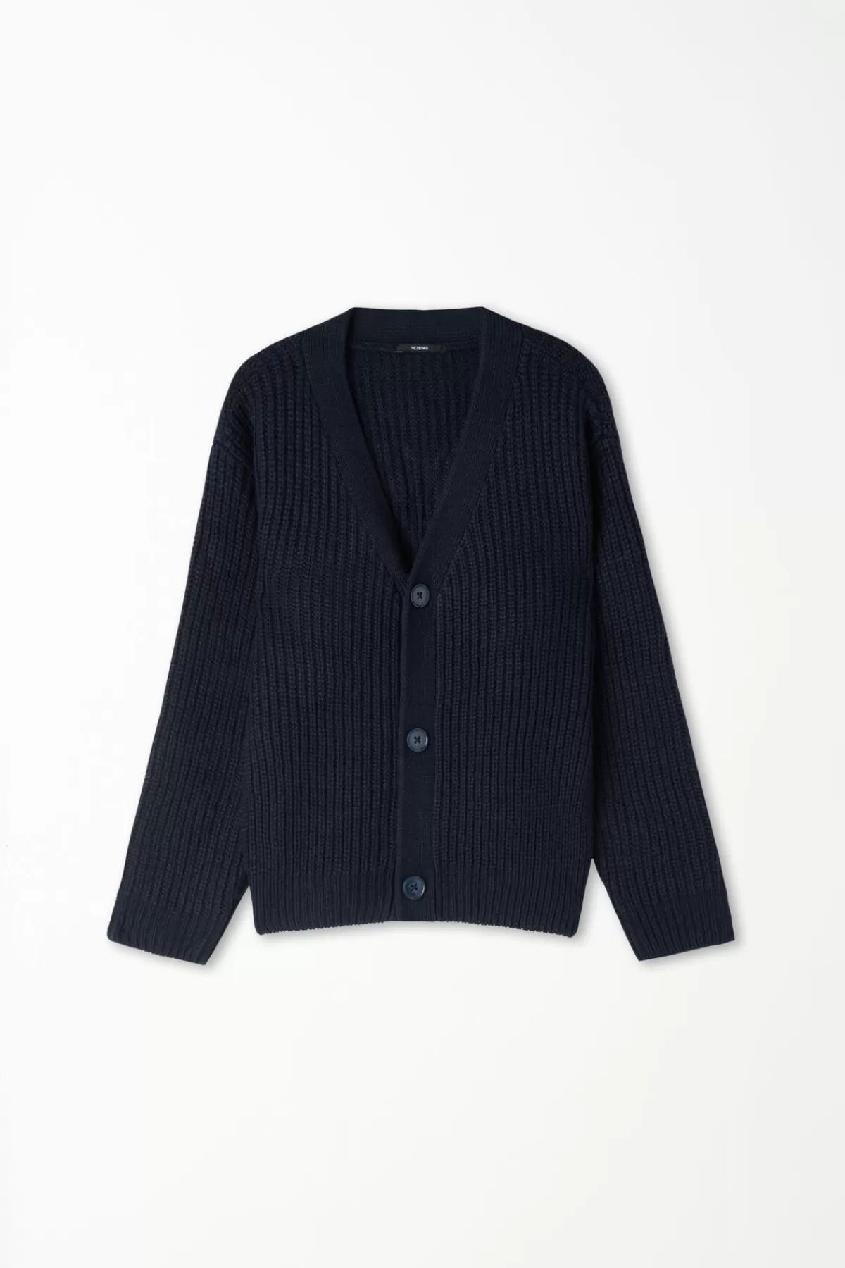 Tezenis Cardigan in Maglina con Bottoni Pratici e Dettaglio Costine - Abbigliamento Confortevole per Bambini