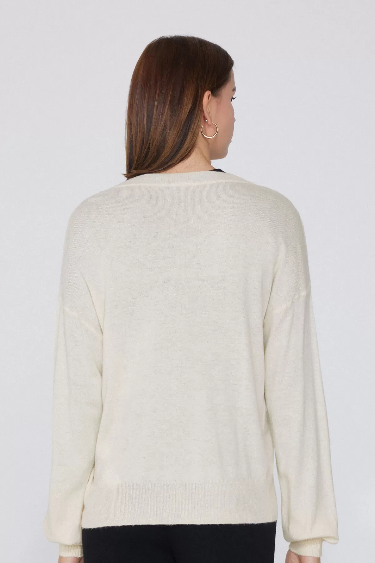 Cardigan in Lana Morbida con Maniche Lunghe e Bottoni Frontali - Intimo Invernale Tezenis Donna
