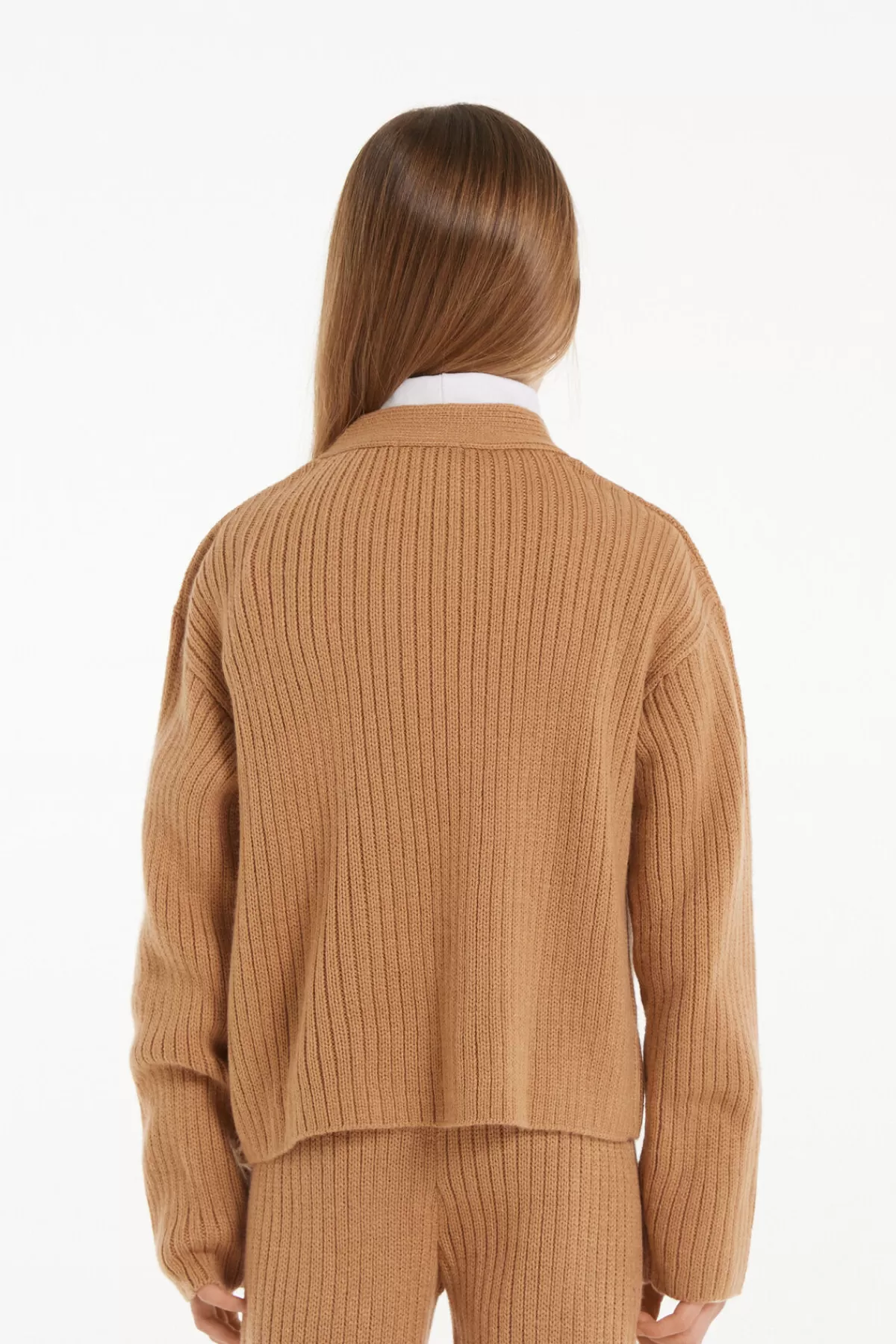 Morbido Cardigan Invernale con Bottoni a Costine - Abbigliamento Caldo per Bambine, Ideale per Autunno e Inverno