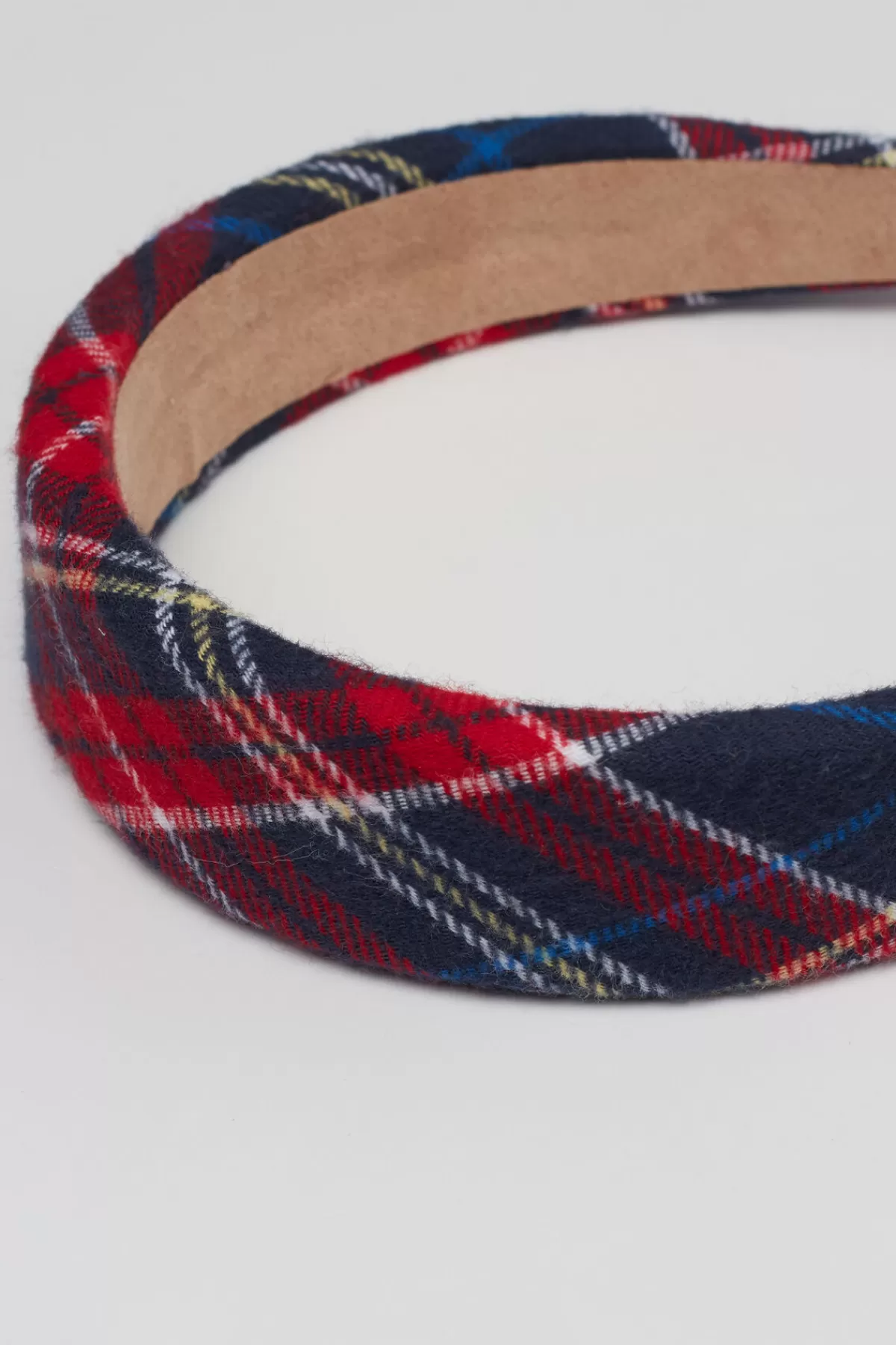Tezenis Fascia Elasticizzata con Stampa Tartan - Accessorio Moda per Capelli Lunghi o Corti