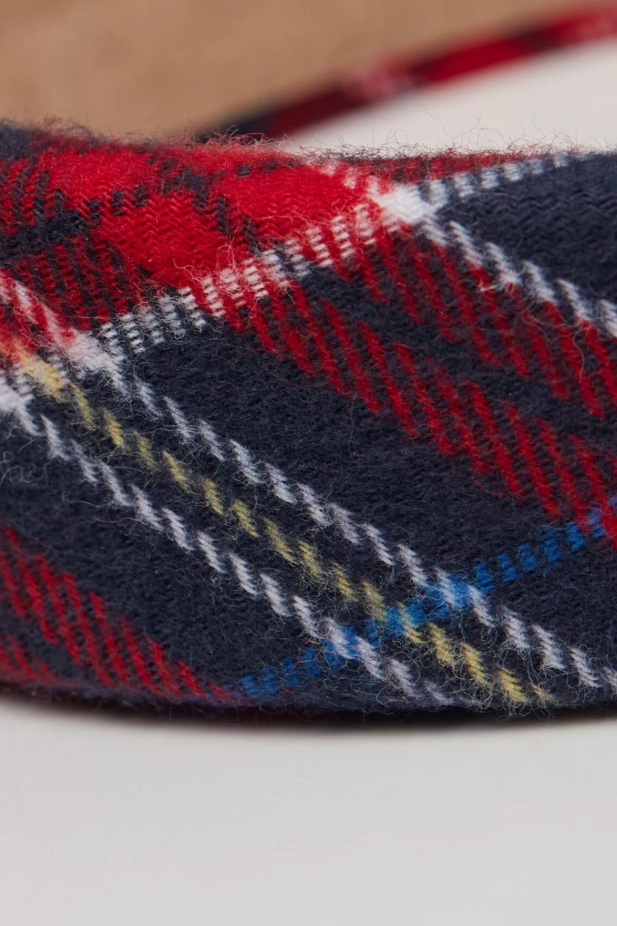 Tezenis Fascia Elasticizzata con Stampa Tartan - Accessorio Moda per Capelli Lunghi o Corti