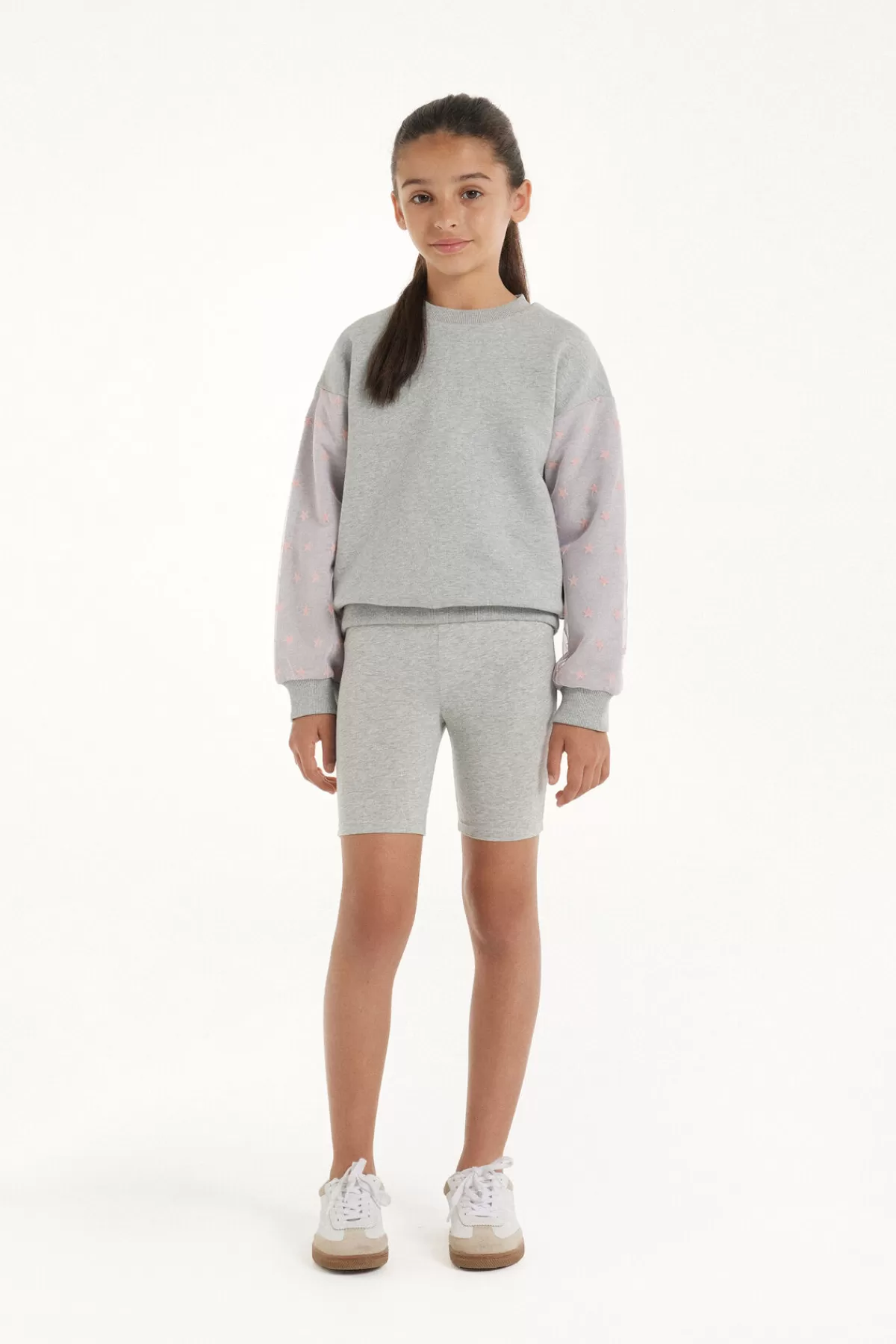 Tezenis Pantaloncini Ciclismo Ragazze - Cotone Morbido Unicolore per Sportive Junior