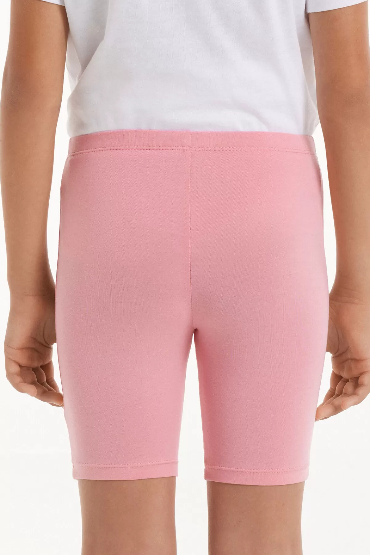 Pantaloncini da Ciclismo Confortevoli in Morbido Cotone - Colore Unico Tezenis per Bambine