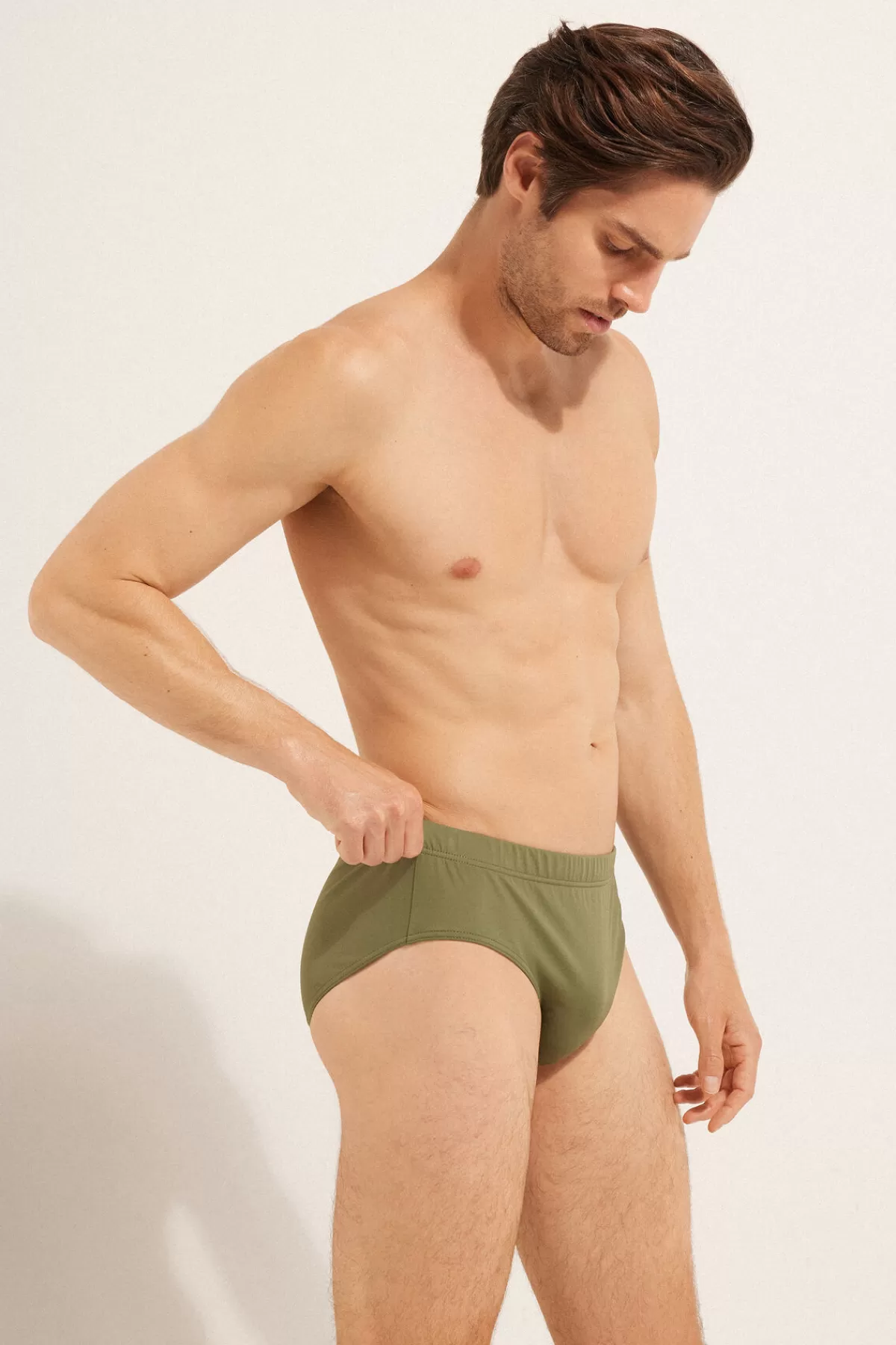 Tezenis Slip Uomo Morbida Microfibra - Confortevole e Tinta Unita con Design Essenziale