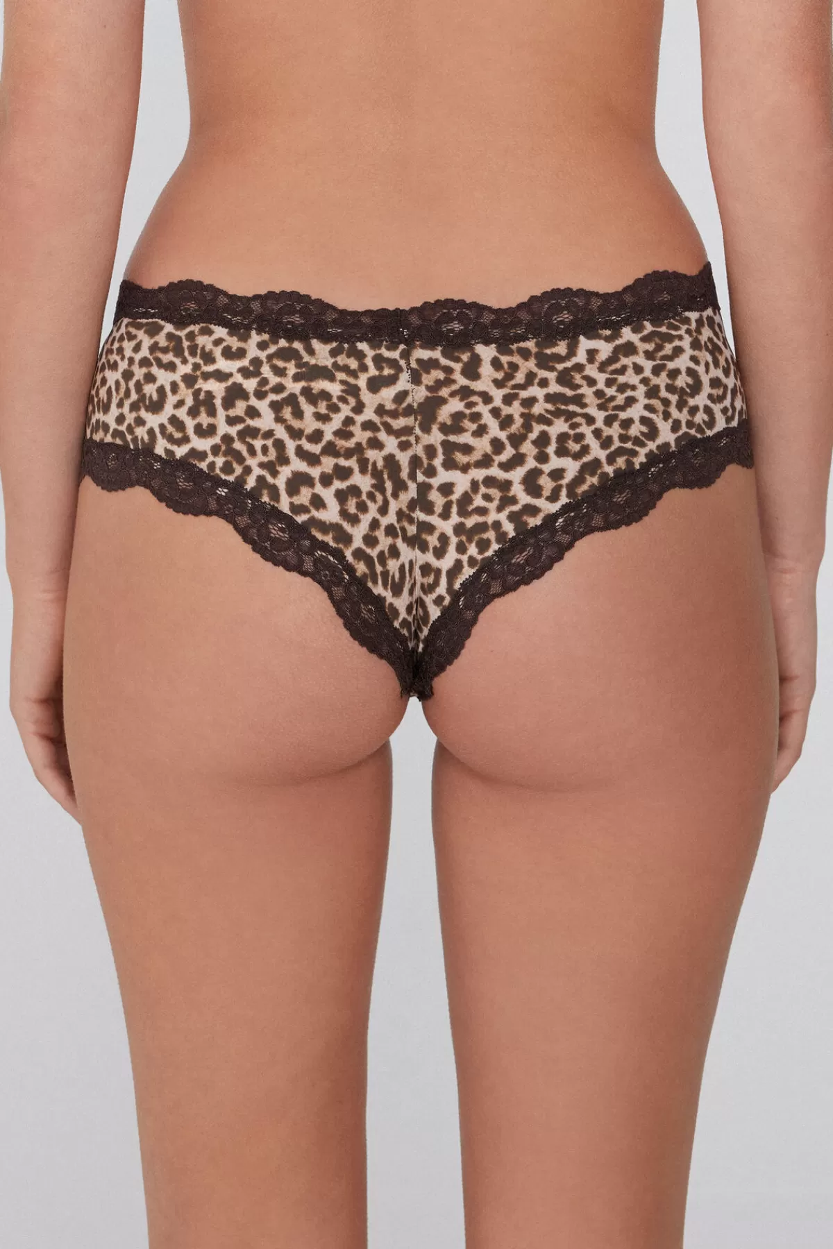 Culotte Donna Tezenis in Microfibra Comoda con Stampa Esclusiva e Rifiniture Eleganti a Pizzo - Ispirazione Brasiliana