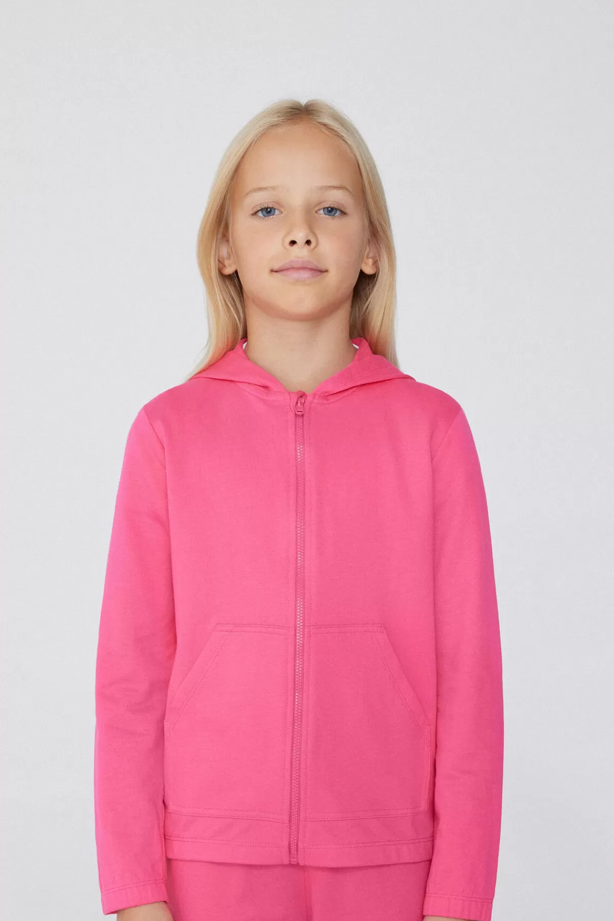 Tezenis Felpa Zip con Cappuccio per Ragazzi - Morbida in Puro Cotone, Unisex e Confortevole