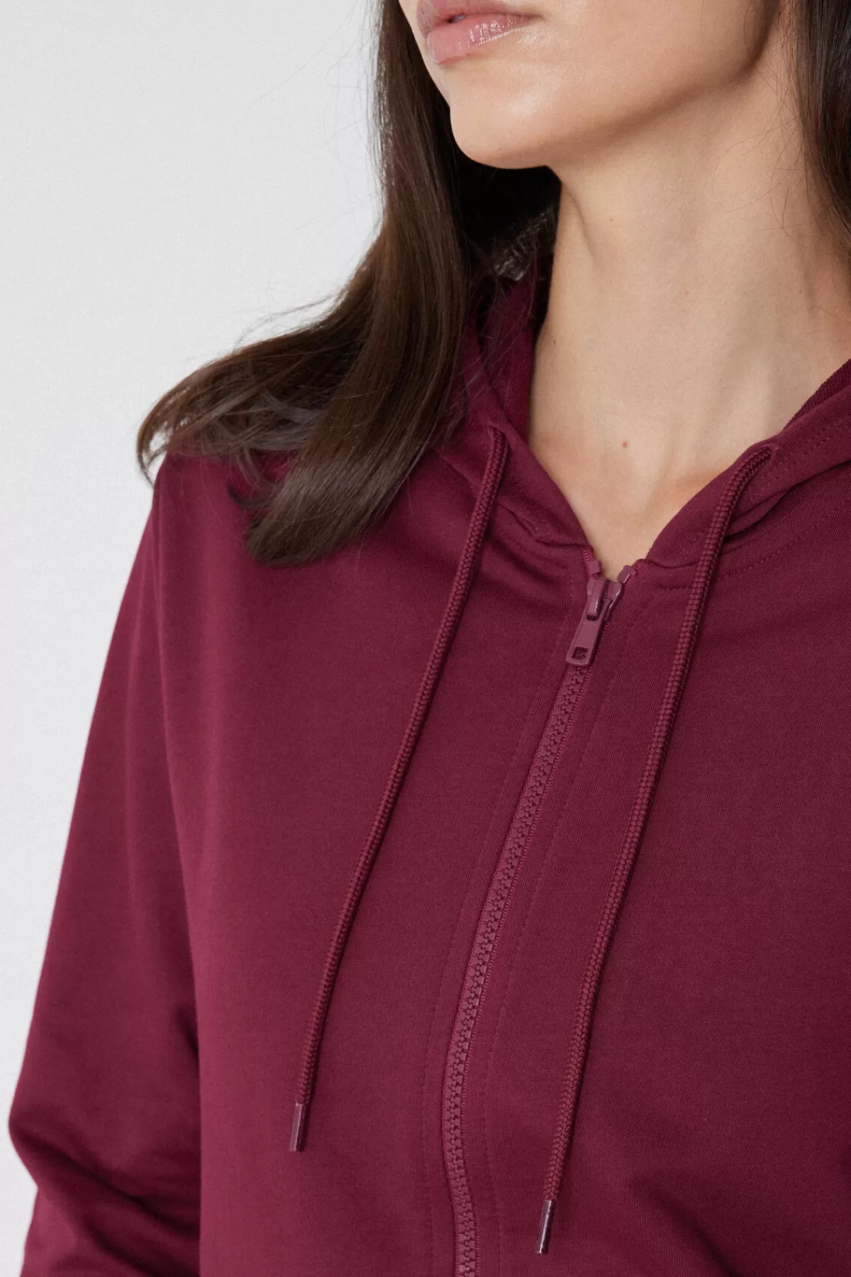 Felpa con Cappuccio Donna Zip Frontale e Chiusura Regolabile - Design Moderno Tezenis