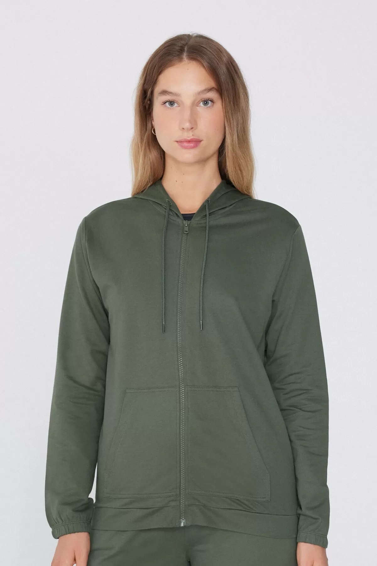 Felpa Sportiva Tezenis Donna con Cappuccio Regolabile - Zip Frontale e Design Comodo con Cordini