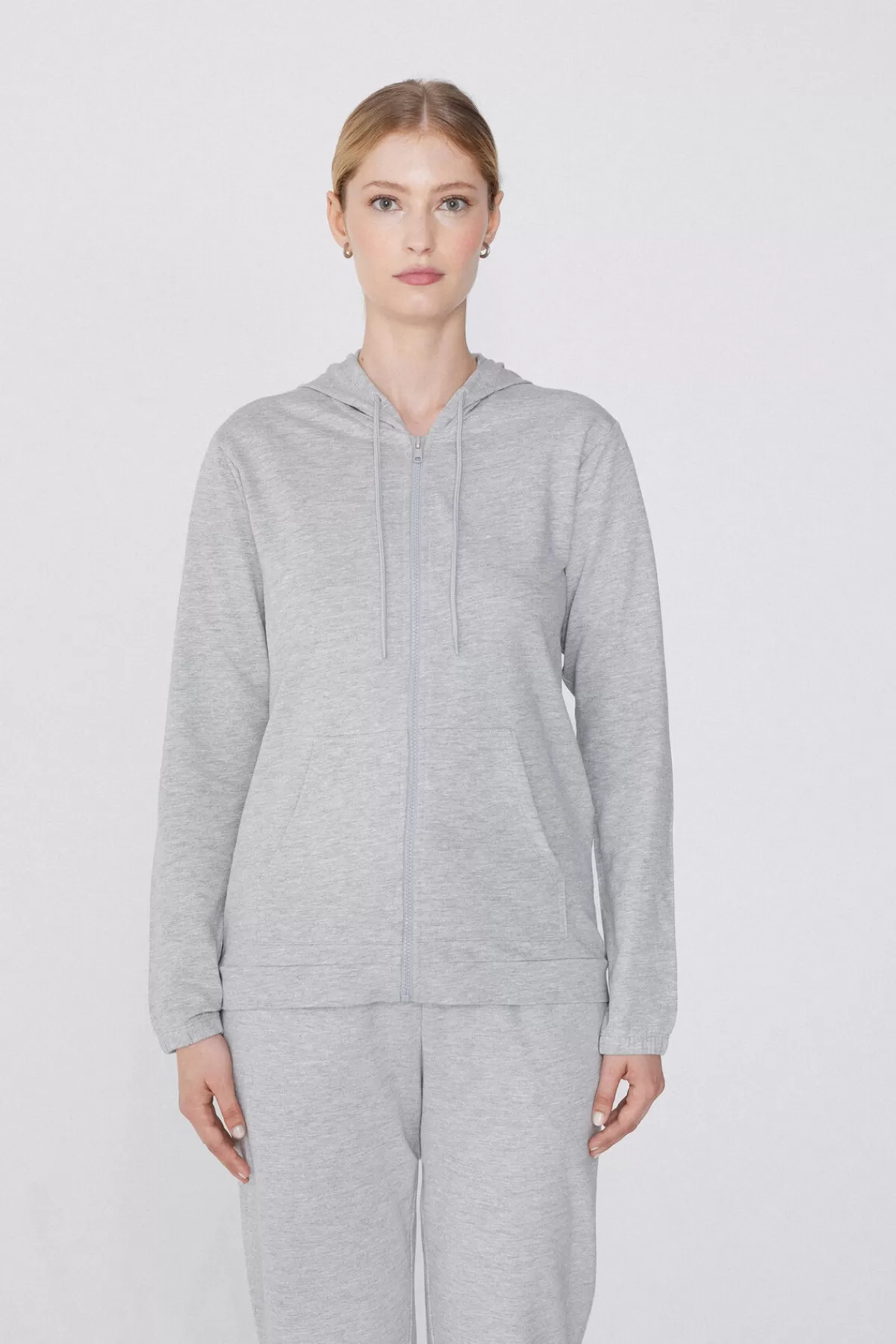 Tezenis Felpa Donna con Cappuccio - Zip Frontale e Cappuccio Regolabile con Cordini, Morbida e Pratica per Tutto il Giorno