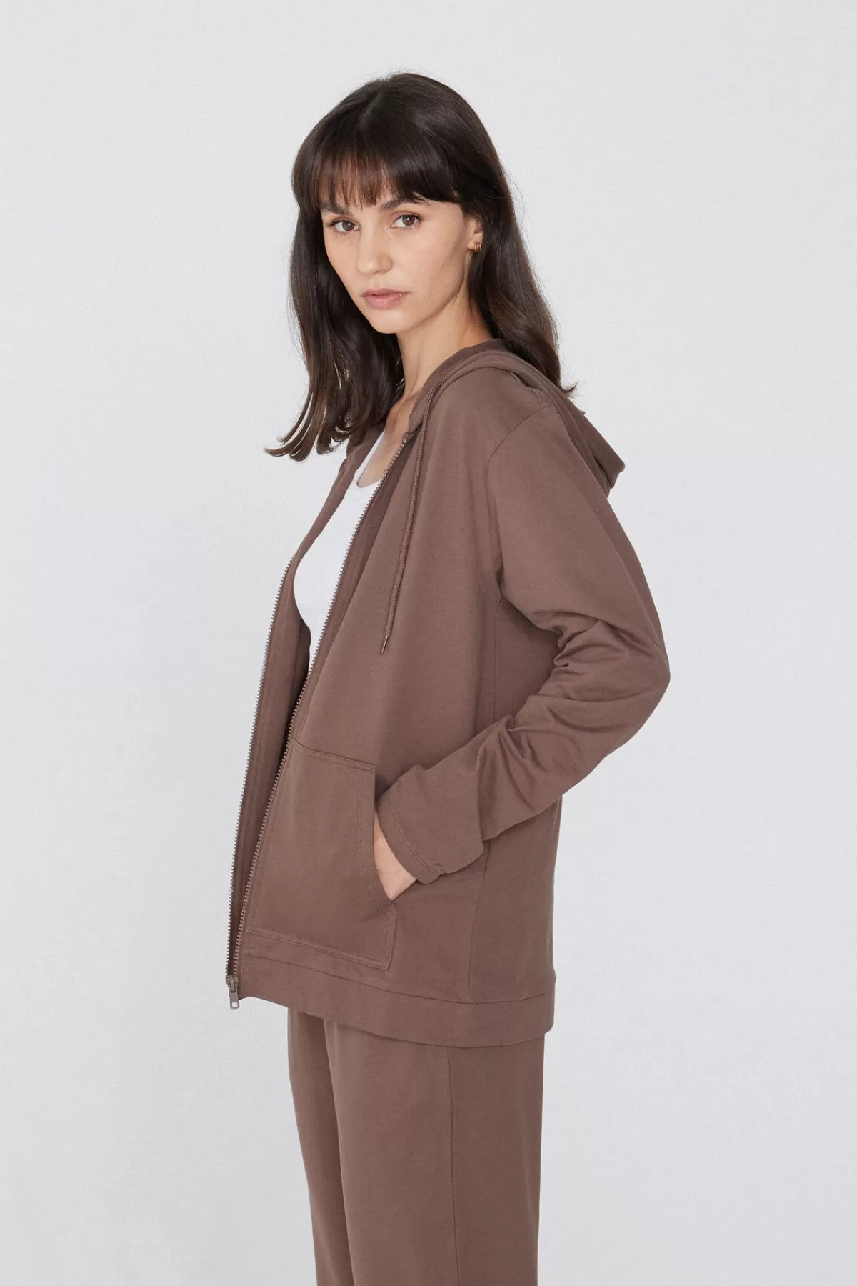 Felpa con Cappuccio Donna Tezenis - Zip Frontale e Regolabile con Stringini, Comfort e Stile in Ogni Dettaglio